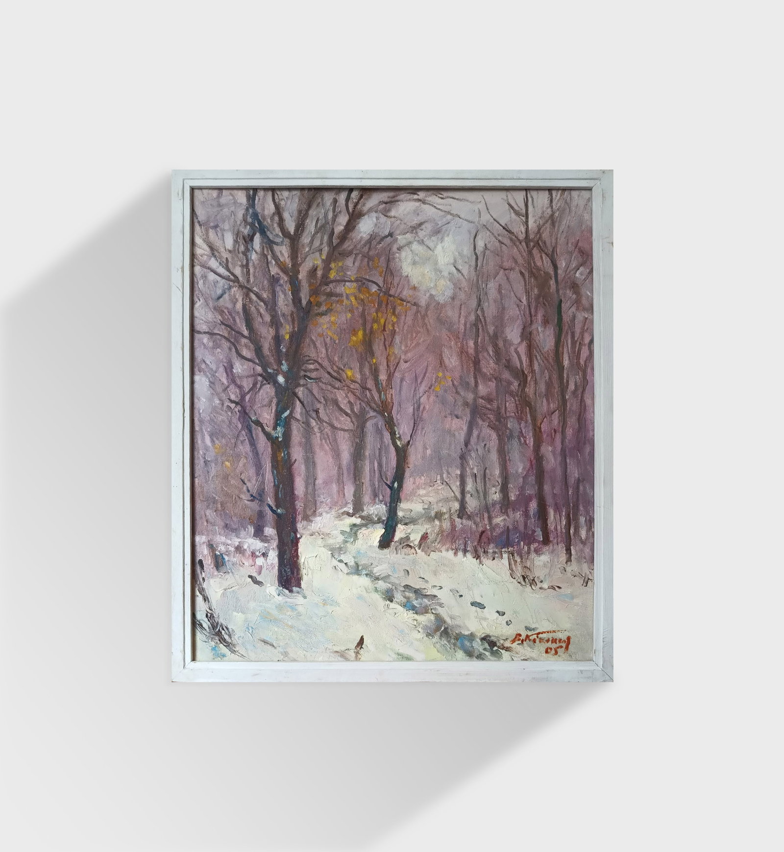 Oil painting Thaw by honored painter Ukrainian Vasyl K. - 2