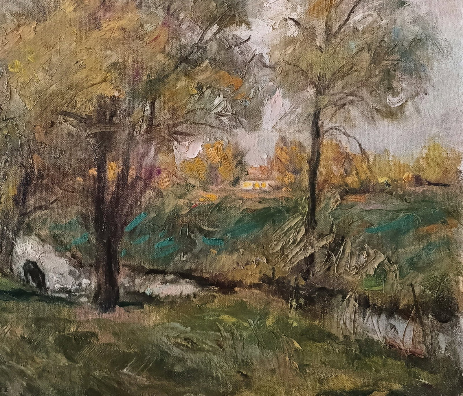 Oil painting Evening by honored painter Ukrainian Vasyl K. - 6