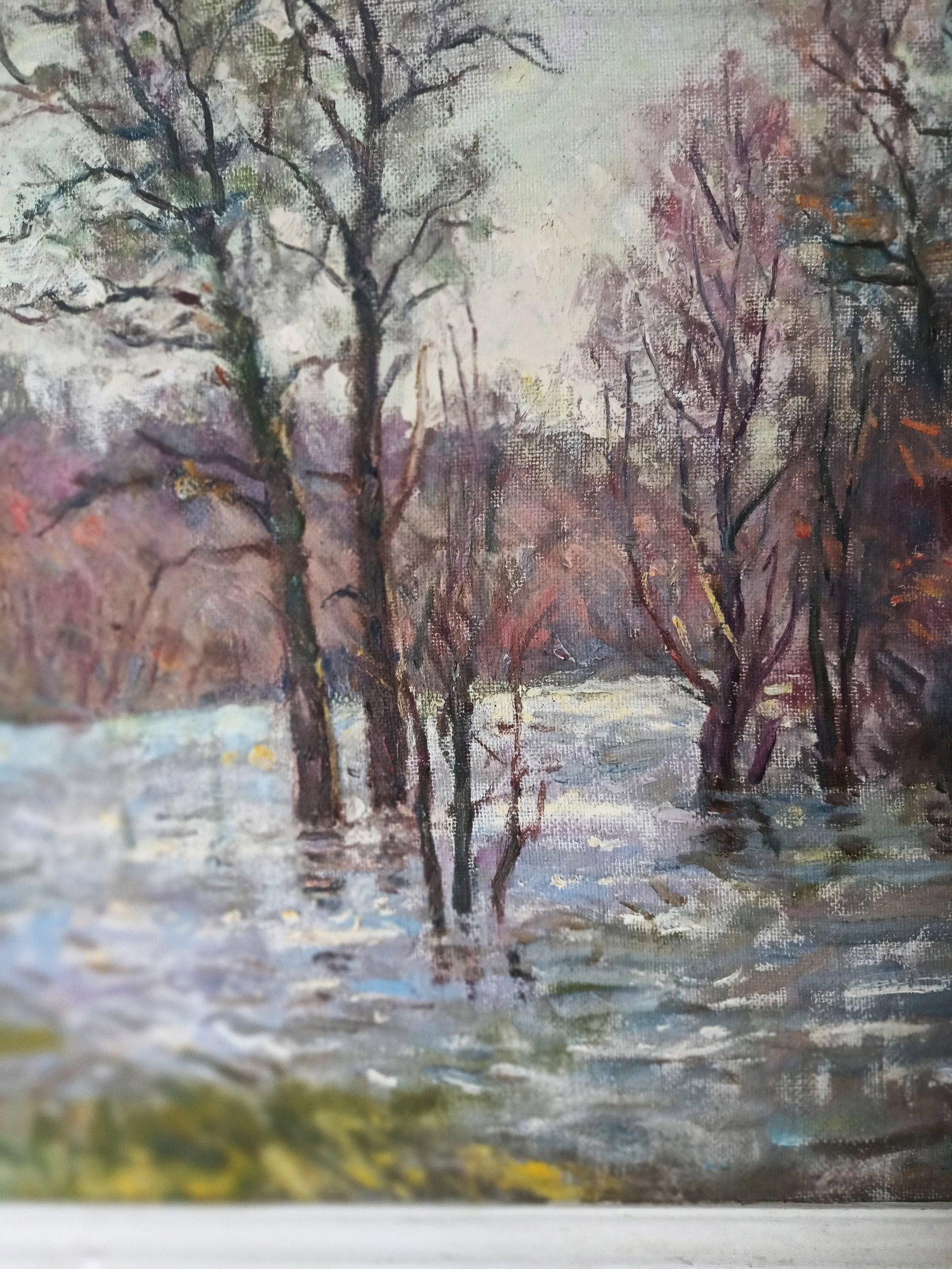Oil painting Spring by honored painter Ukrainian Vasyl K. - 8