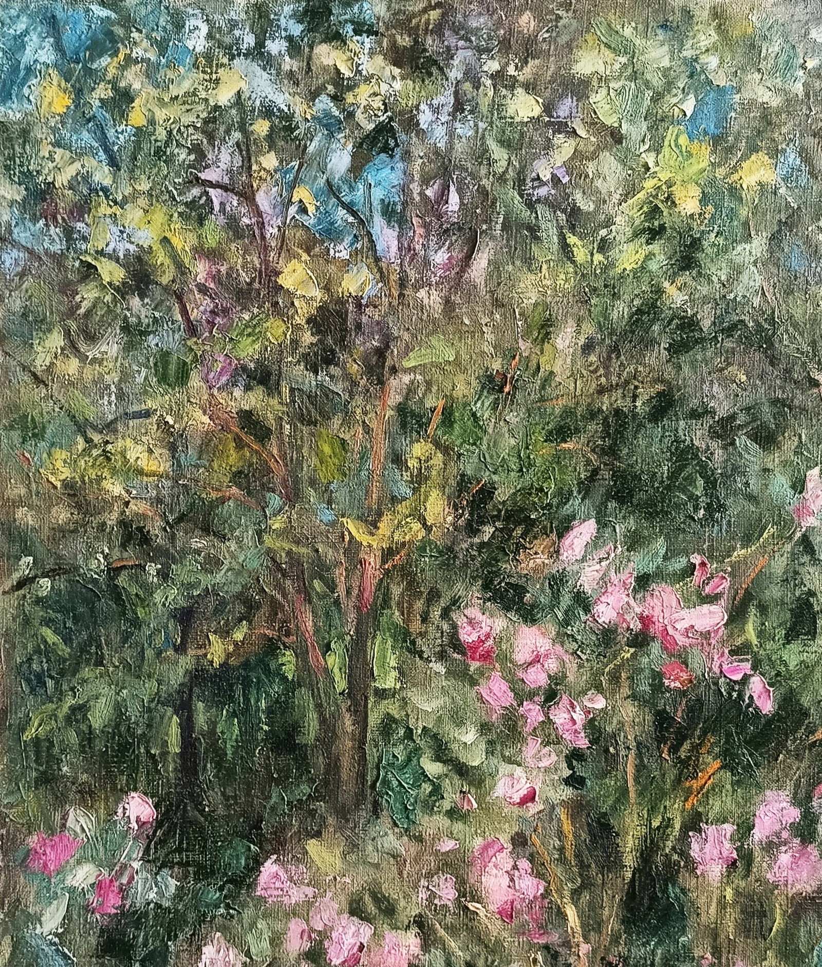 Oil painting Garden by honored painter Ukrainian Vasyl K. - 3