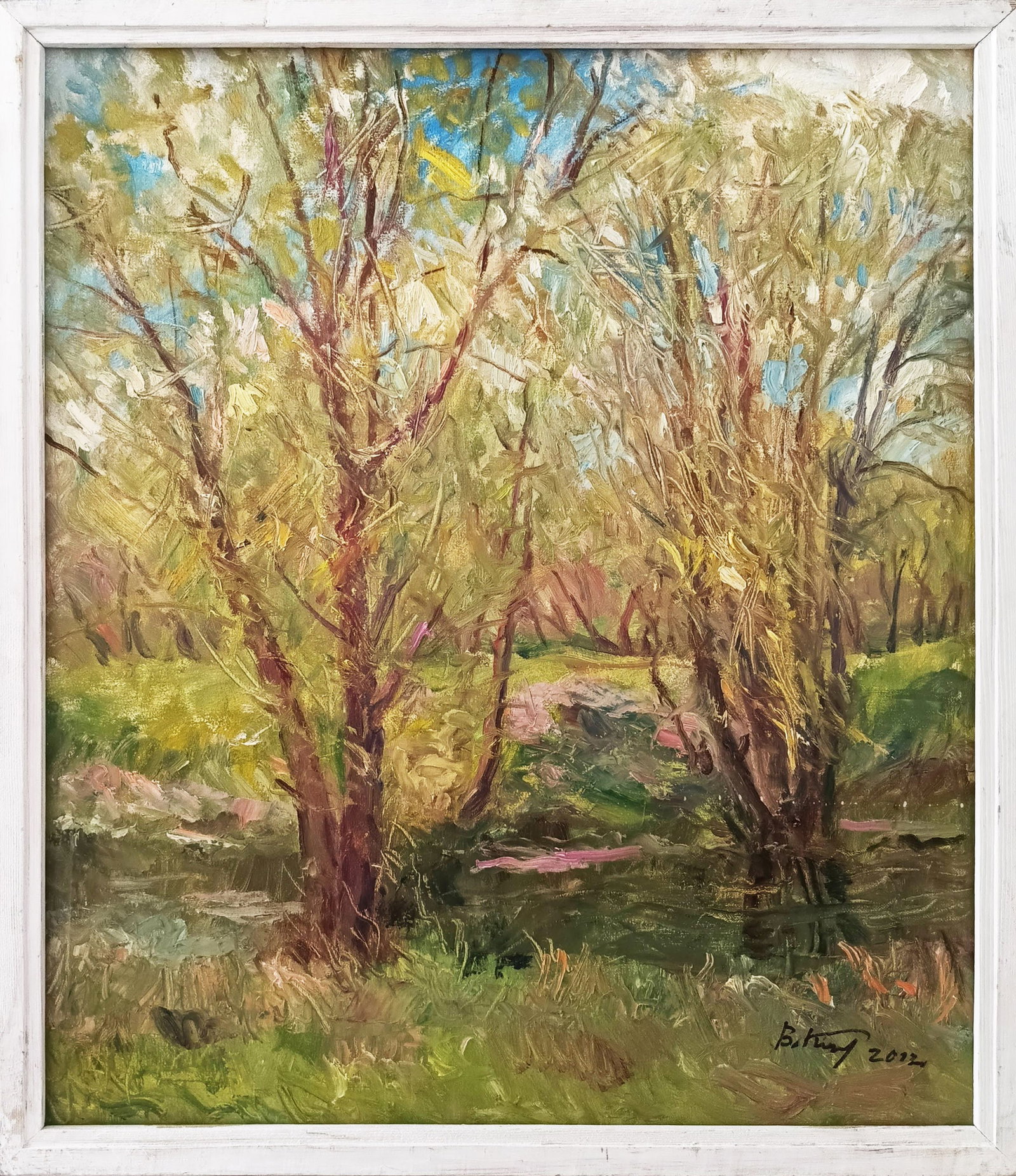 Oil painting Spring by honored painter Ukrainian Vasyl K. (1 of 10)
