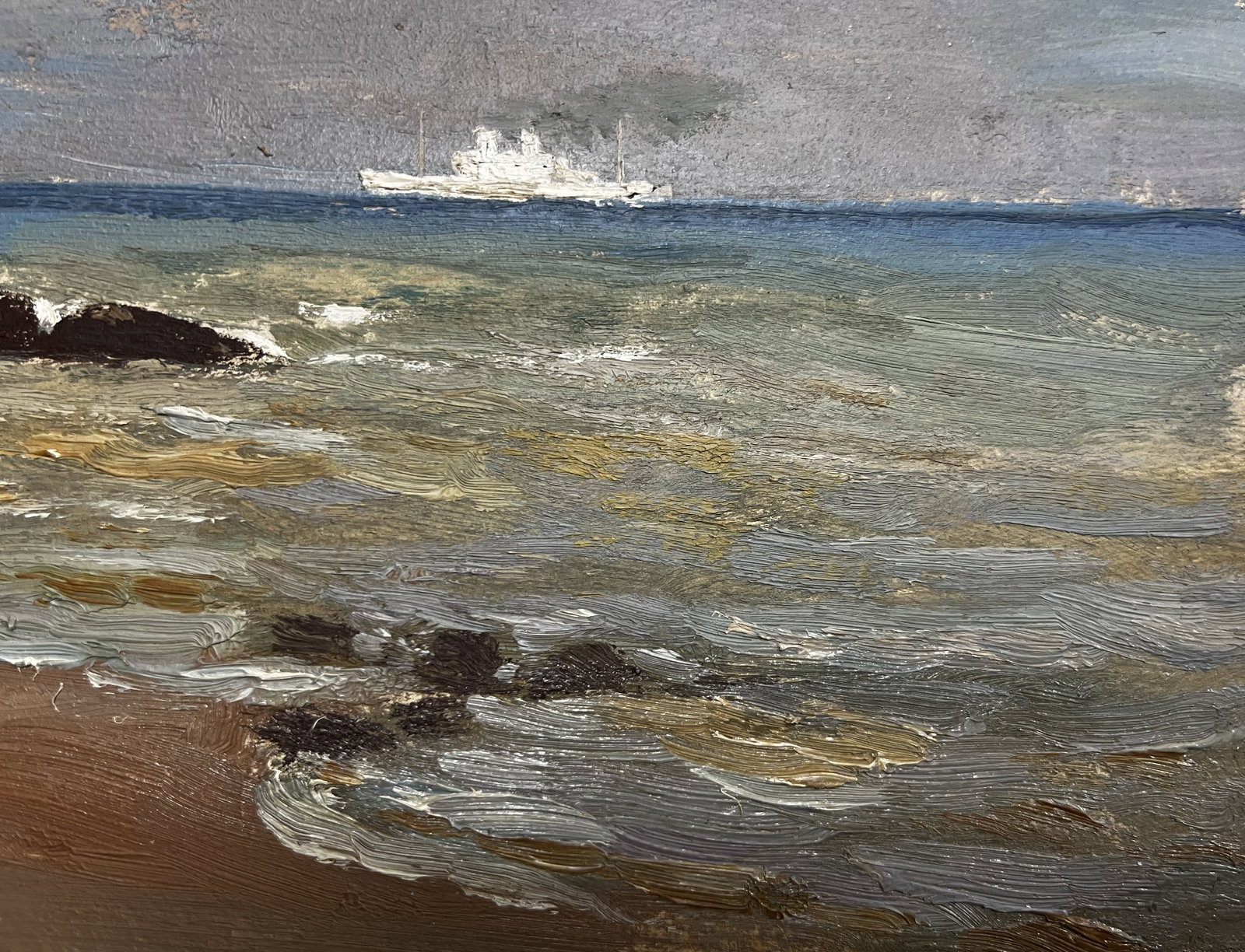 Oil painting Walk along the shore Krikhatsky - 4