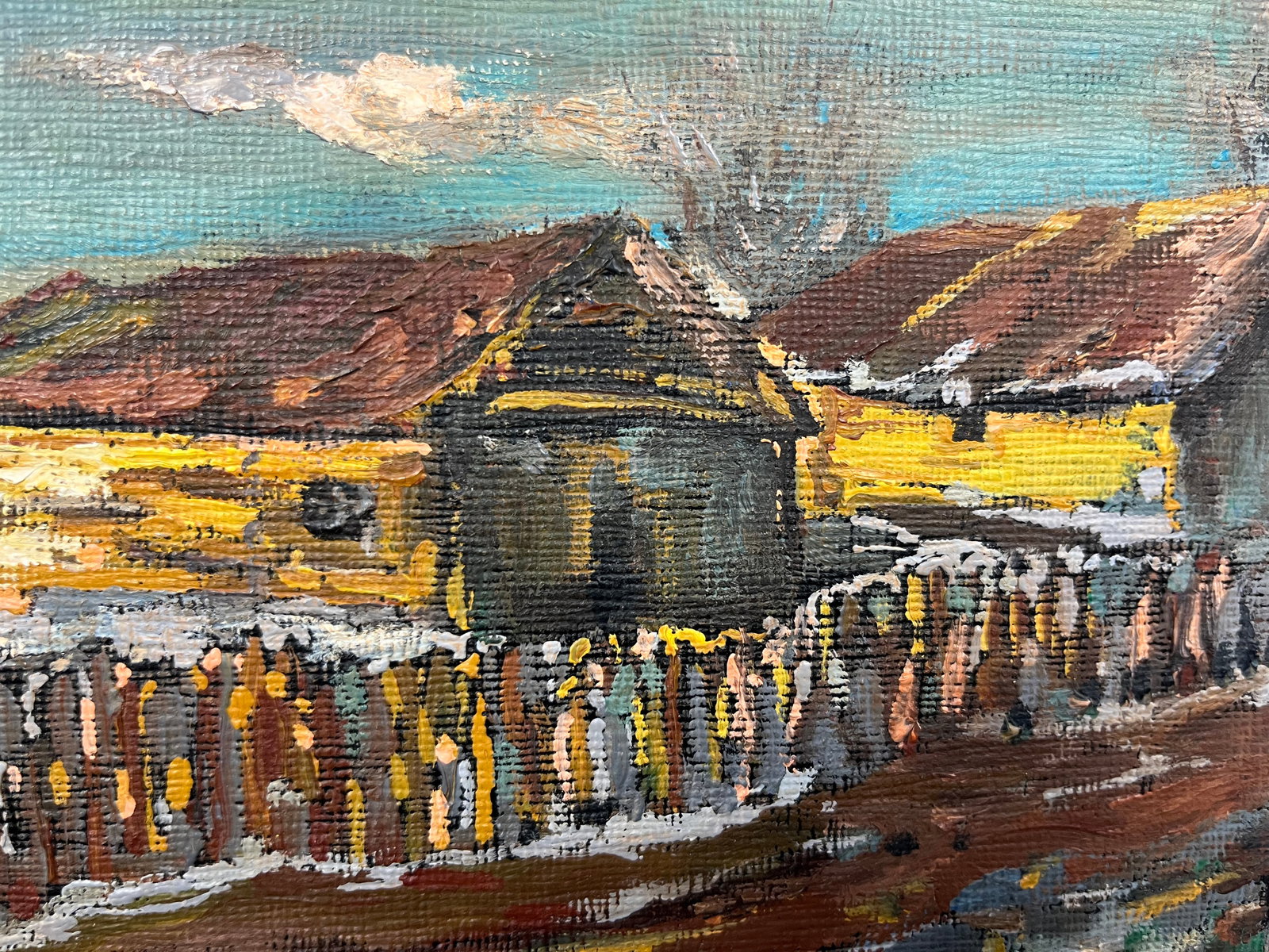 Oil painting Early spring Krikhatsky - 4