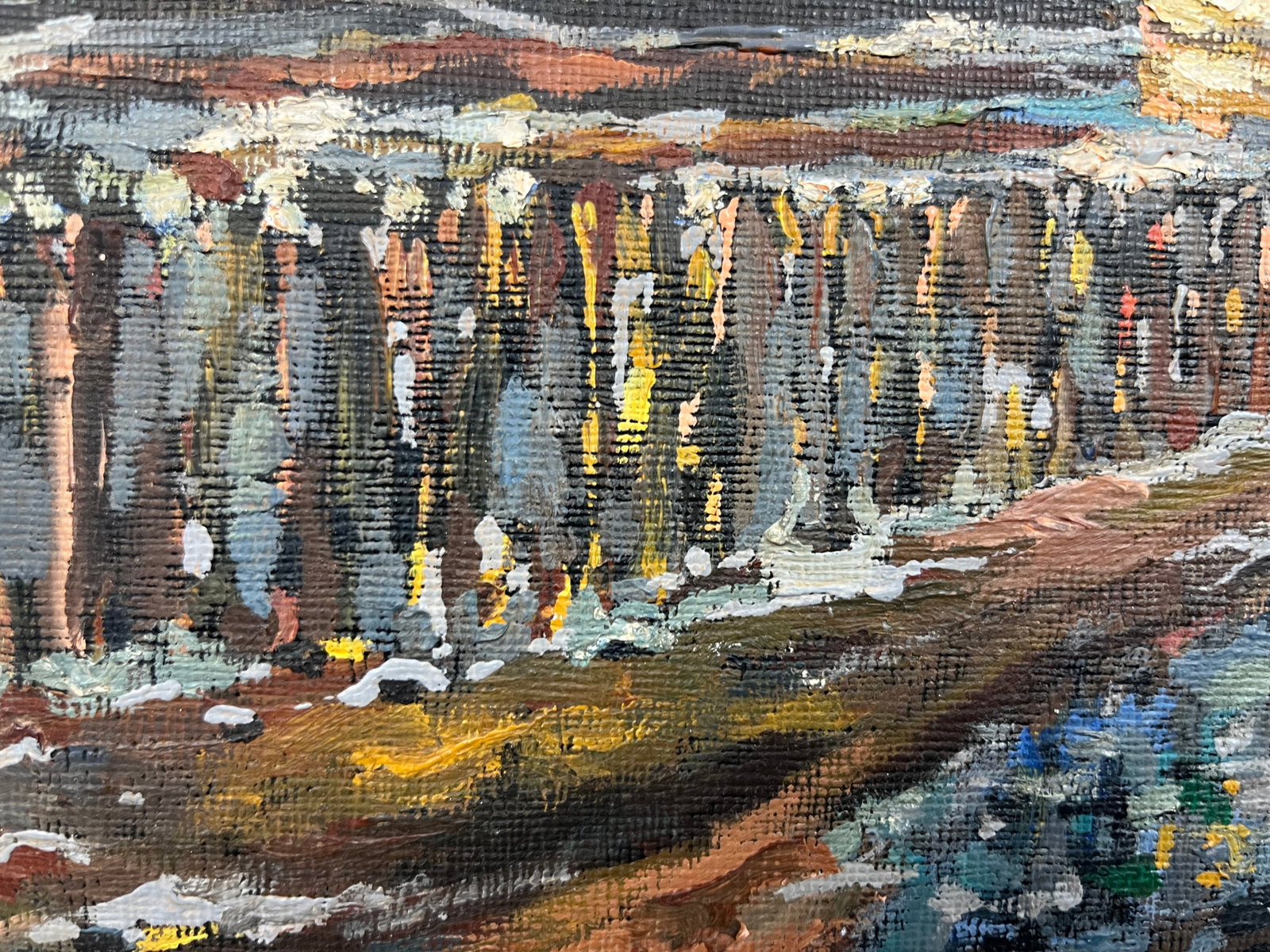 Oil painting Early spring Krikhatsky - 5