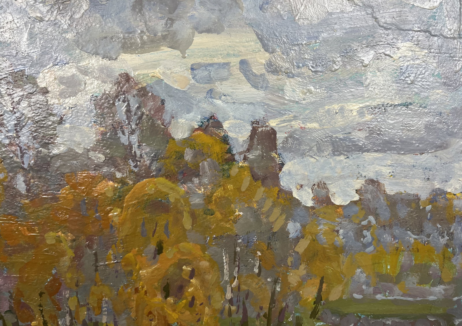 Oil painting Autumn forest Kolosovsky G. - 4