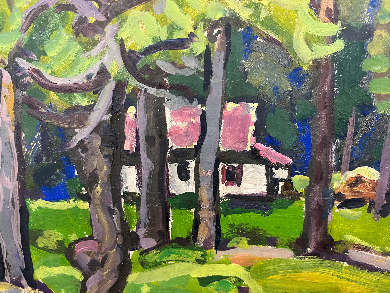 Oil painting House in the forest Kolosovsky G. - 5