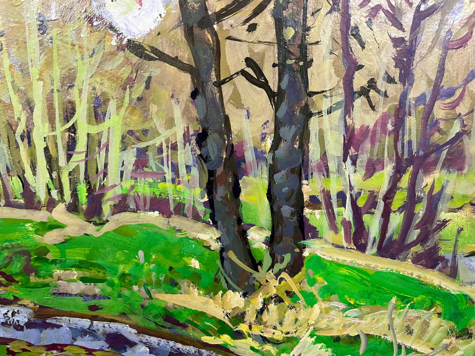 Oil painting Forest stream Kolosovsky G. - 5