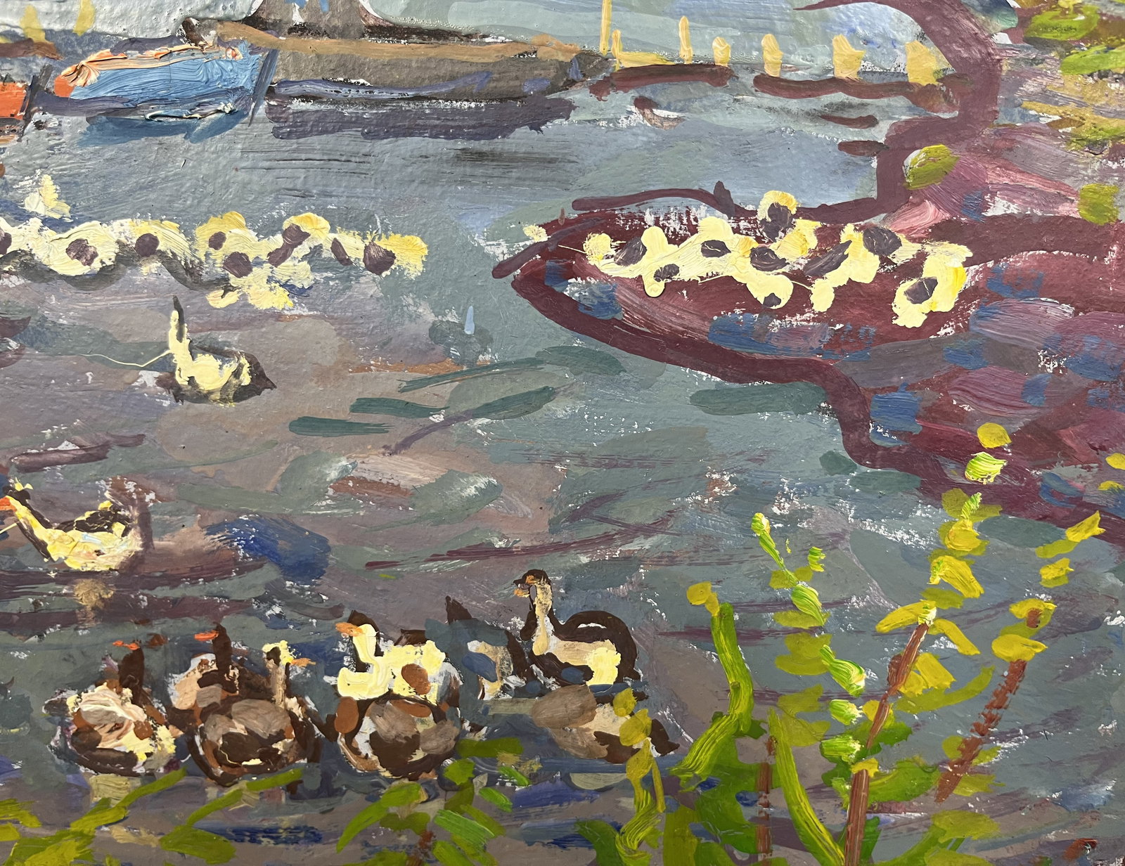 Oil painting Ducks Kolosovsky G. - 6