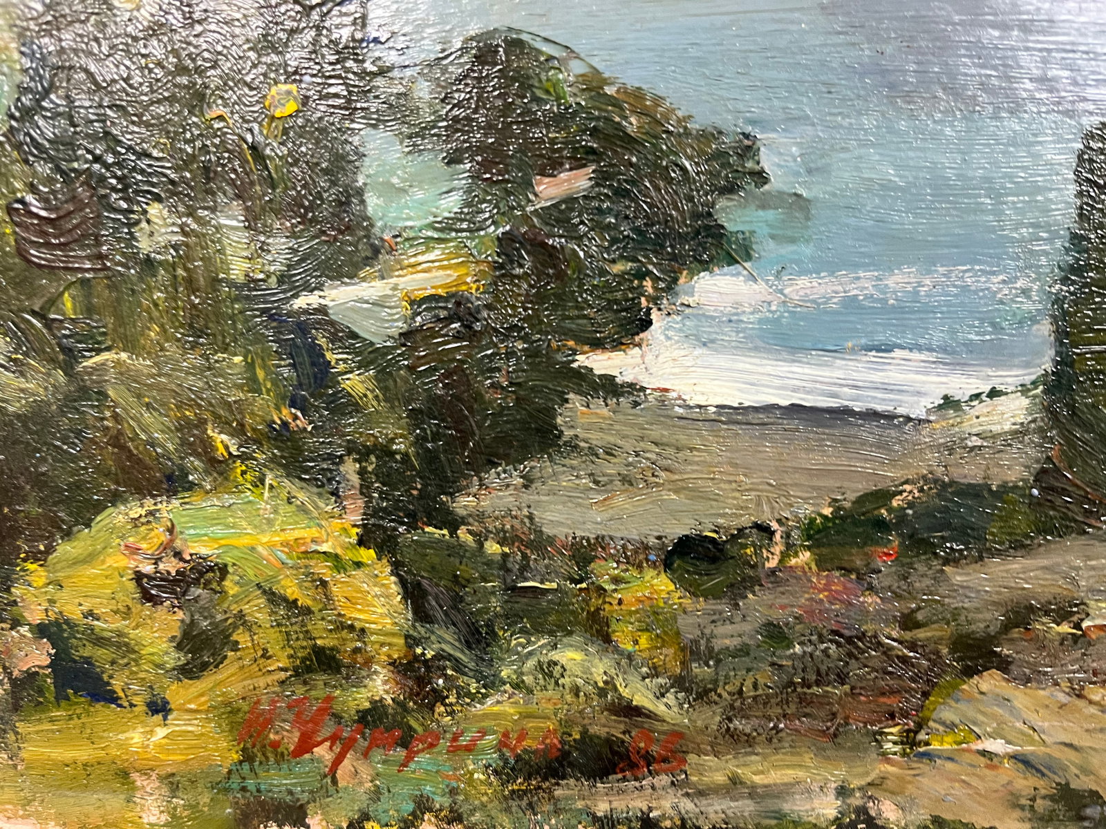 Oil painting Ayu-Dag before the rain Chuprina N. - 8