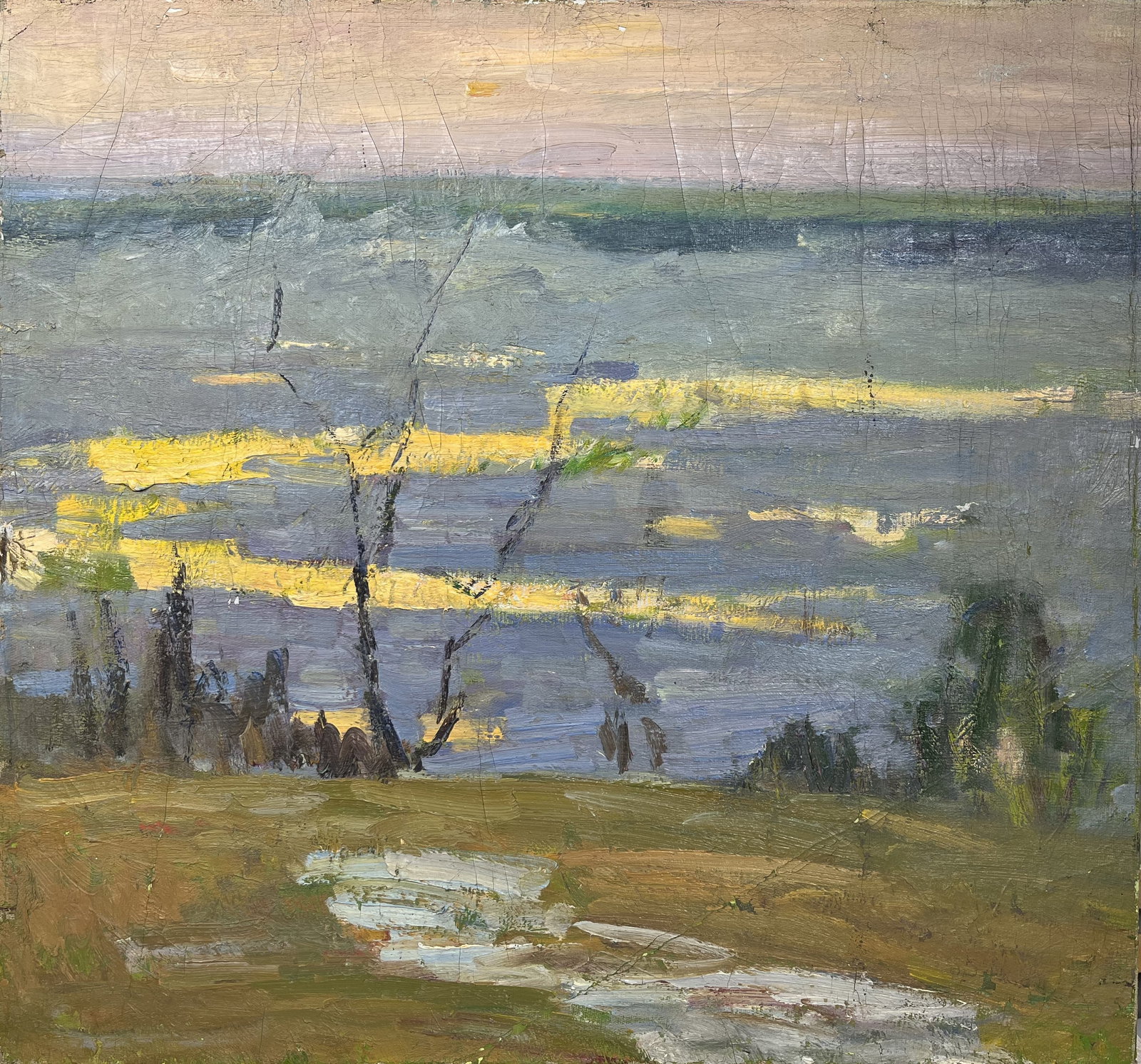 Oil painting Spring came Kogan-Shatz: Title: Oil painting Spring came Kogan-Shatz Description: 102??Duk Painter: Kogan-Shatz S?ze: 72x67 cm/28,34x26,37 inches Components: oil, canvas Original painting from our collection ERA: Short inform