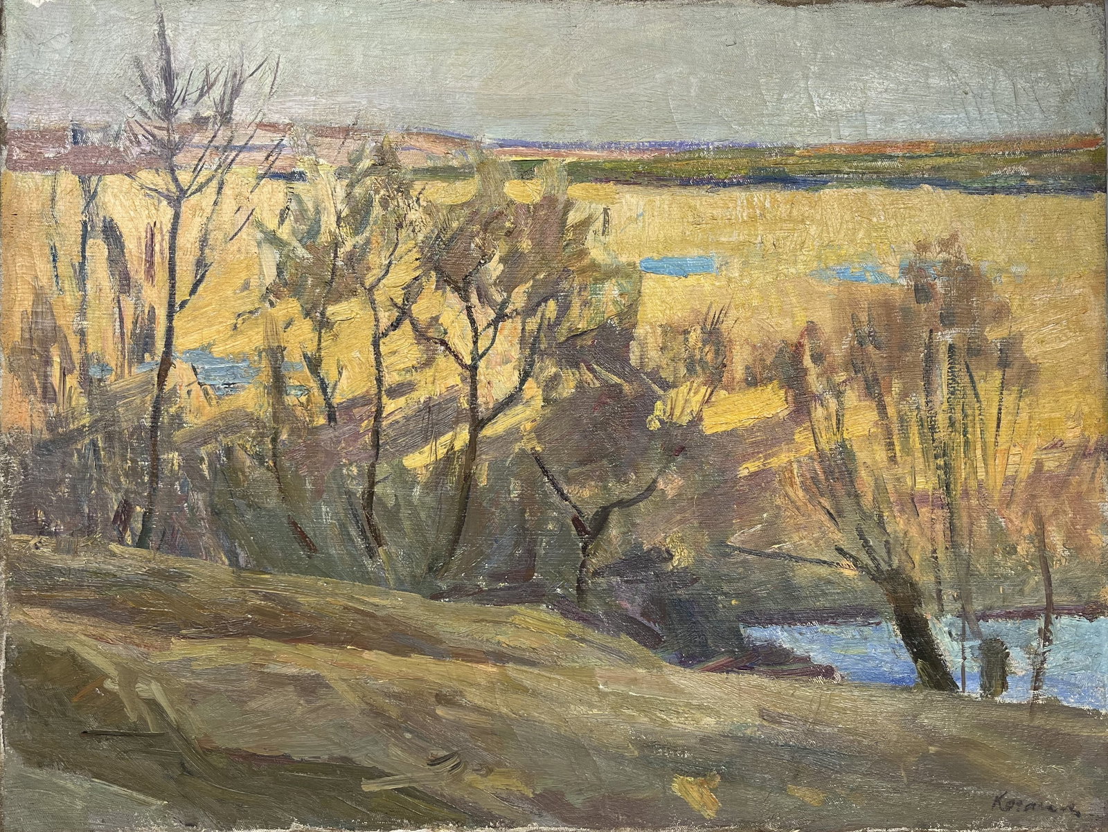 Oil painting Golden field Kogan-Shatz - 2