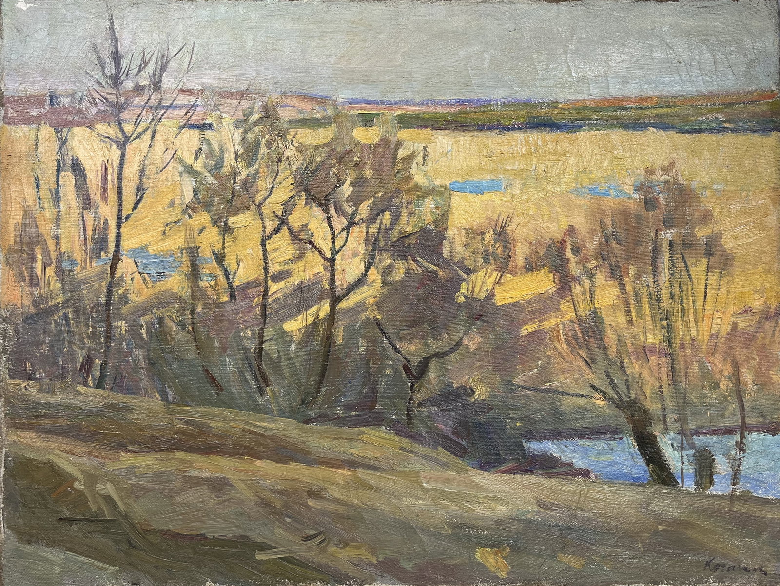 Oil painting Golden field Kogan-Shatz - 3