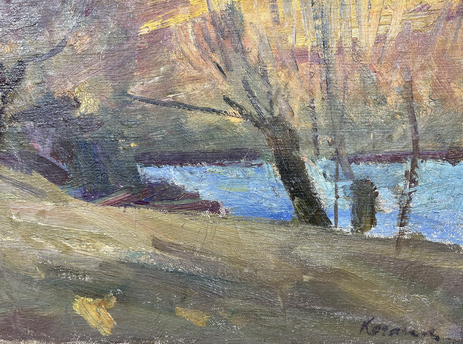Oil painting Golden field Kogan-Shatz - 8