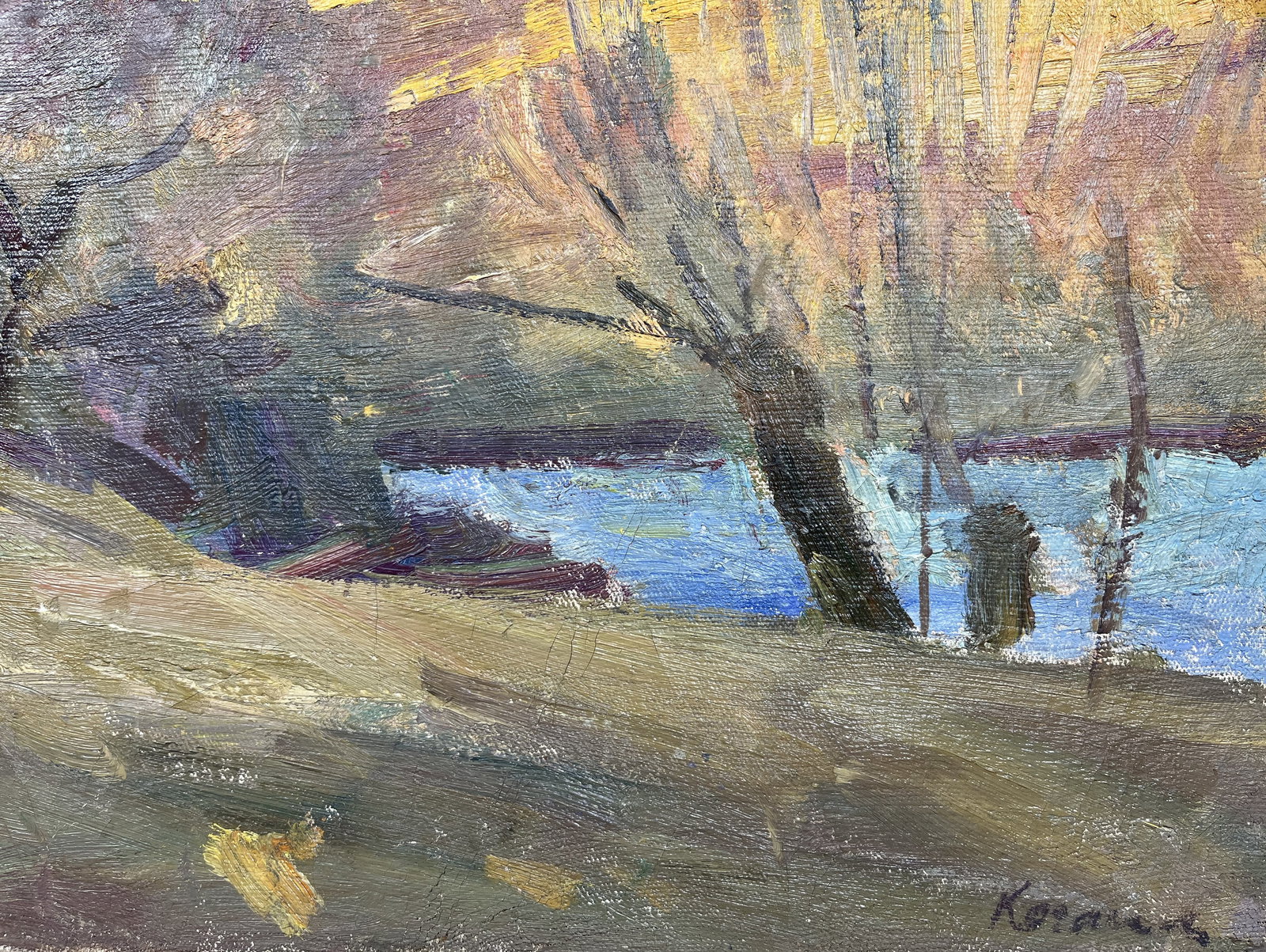 Oil painting Golden field Kogan-Shatz - 9