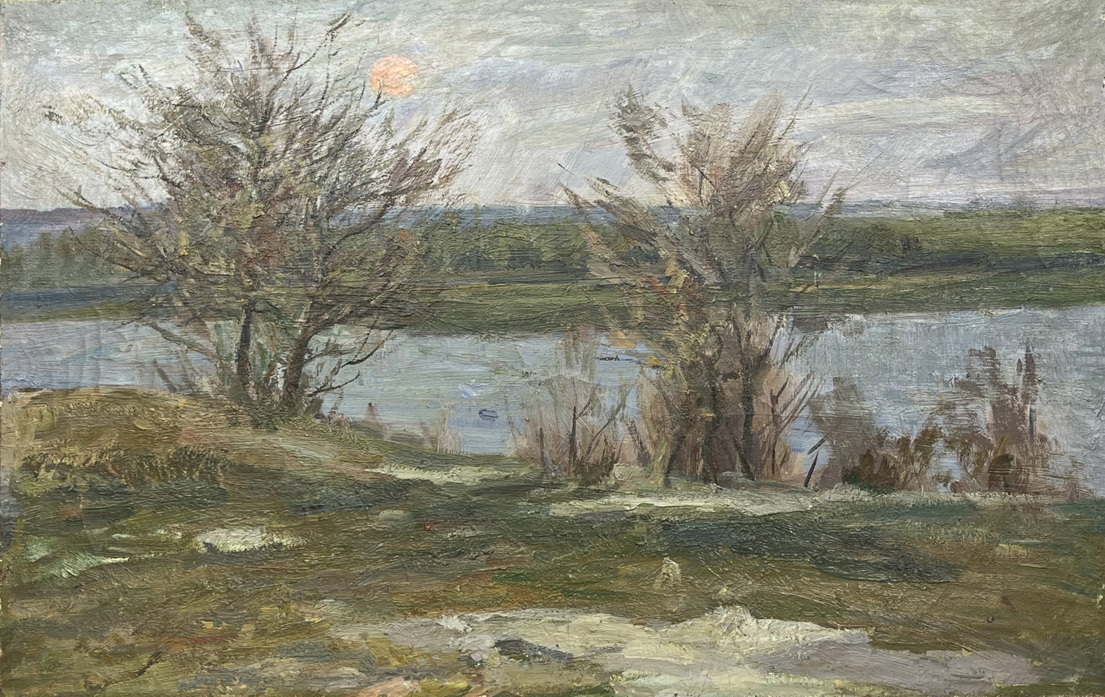 Oil painting Last snow Kogan-Shatz - 3
