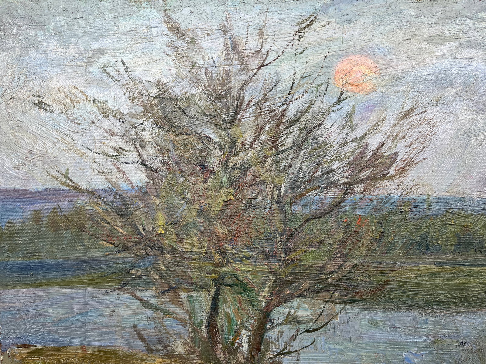 Oil painting Last snow Kogan-Shatz - 4