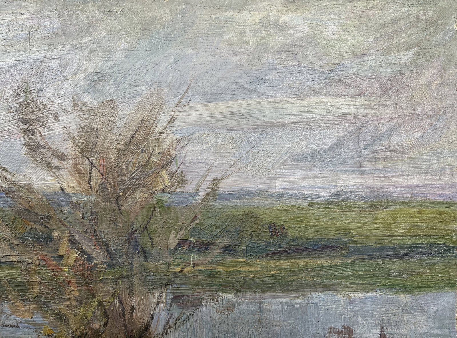 Oil painting Last snow Kogan-Shatz - 5