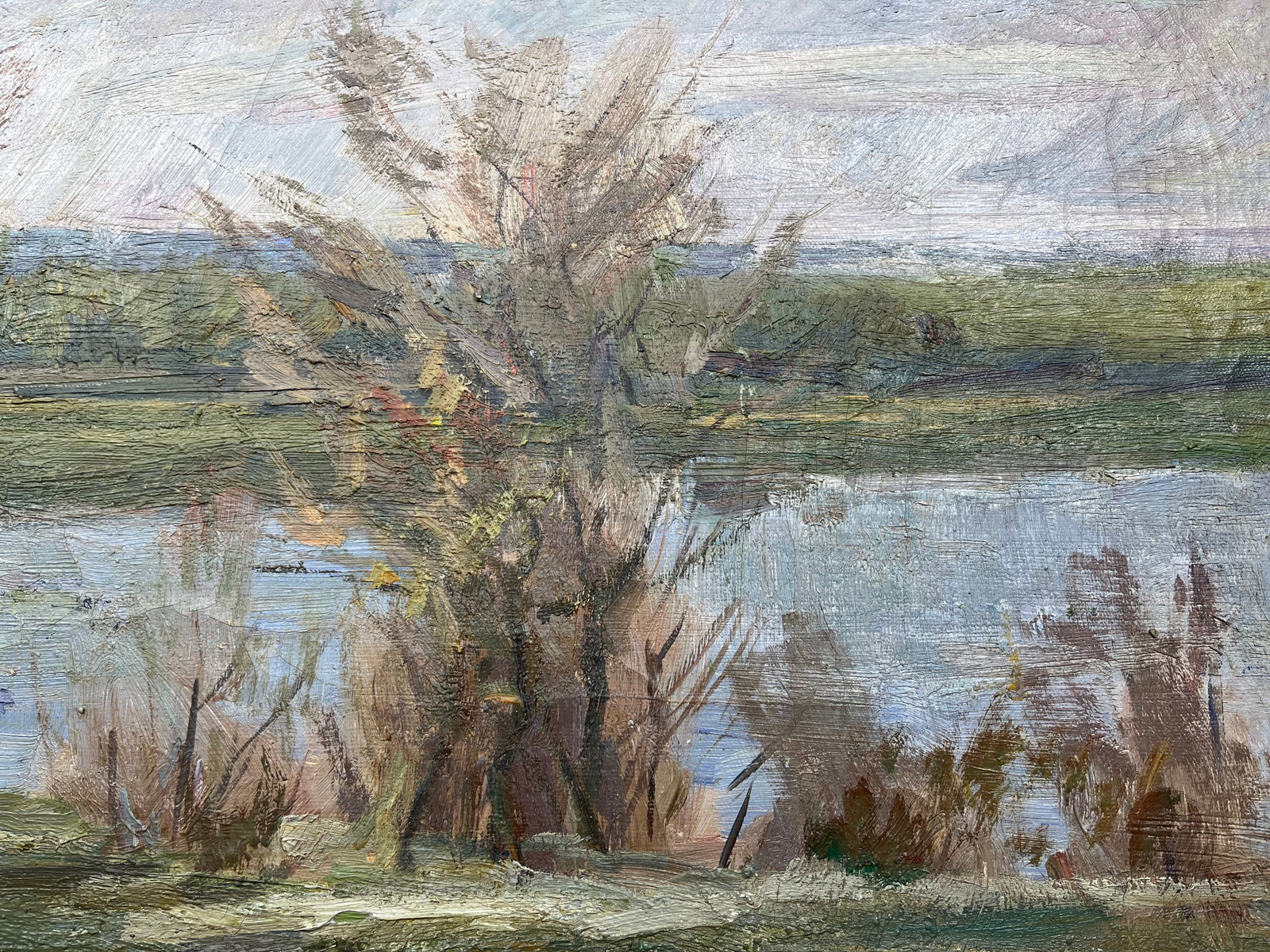 Oil painting Last snow Kogan-Shatz - 8