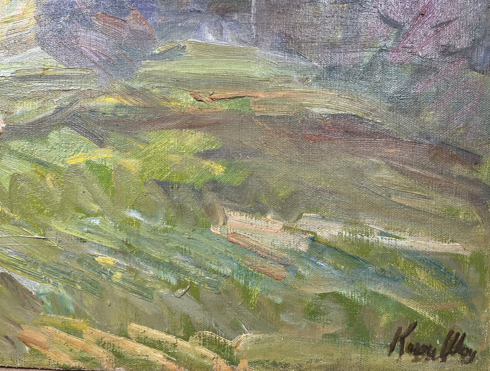Oil painting Cloudy evening Kogan-Shatz - 3