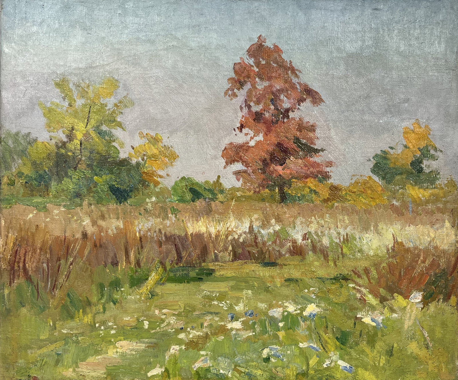 Oil painting Autumn meadow Kogan-Shatz - 3