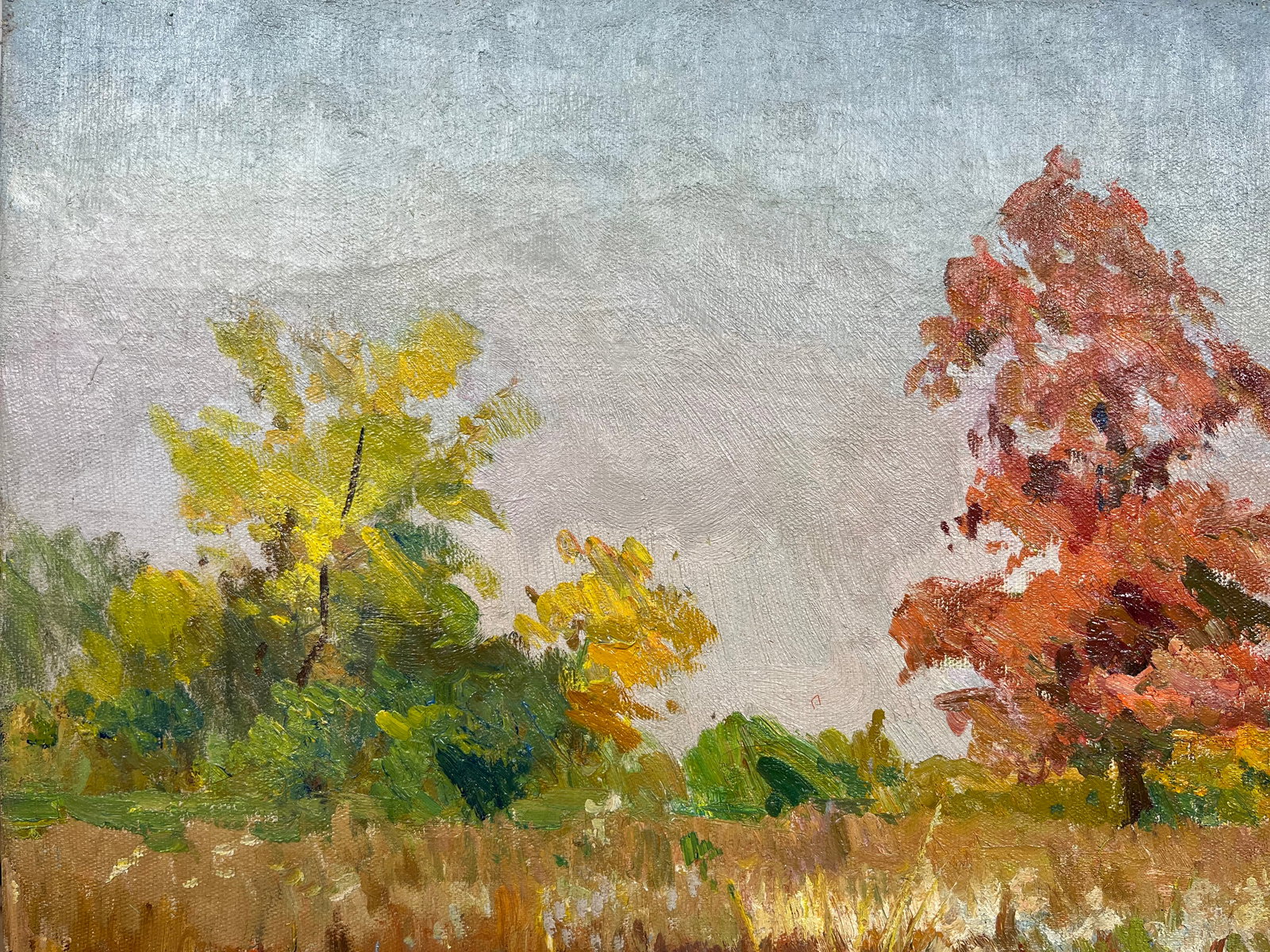 Oil painting Autumn meadow Kogan-Shatz - 4