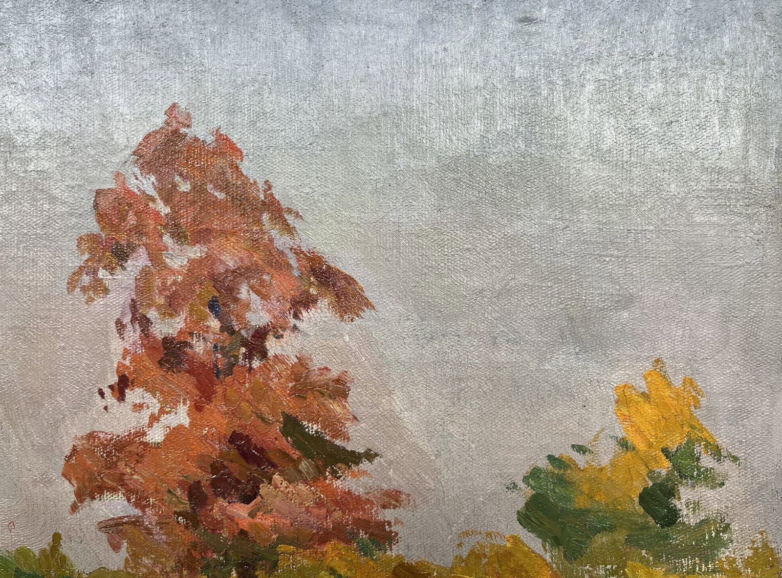 Oil painting Autumn meadow Kogan-Shatz - 5