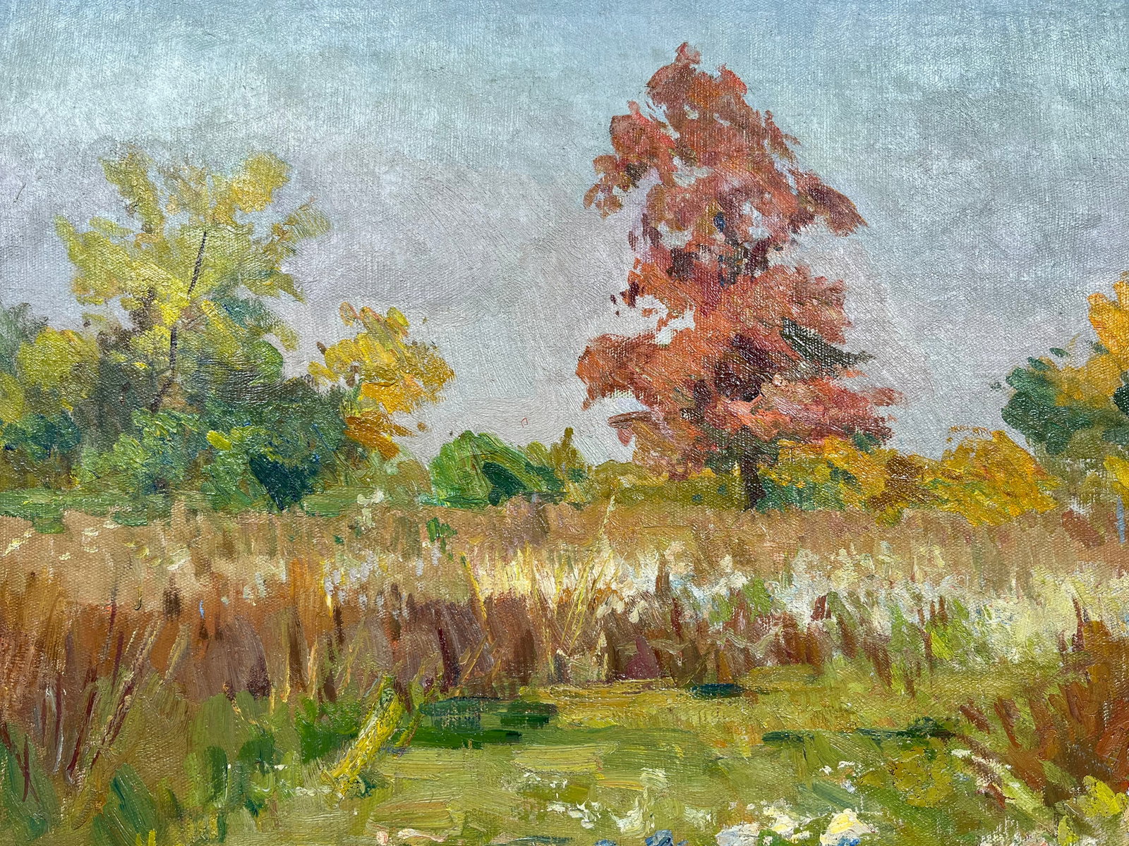 Oil painting Autumn meadow Kogan-Shatz - 8