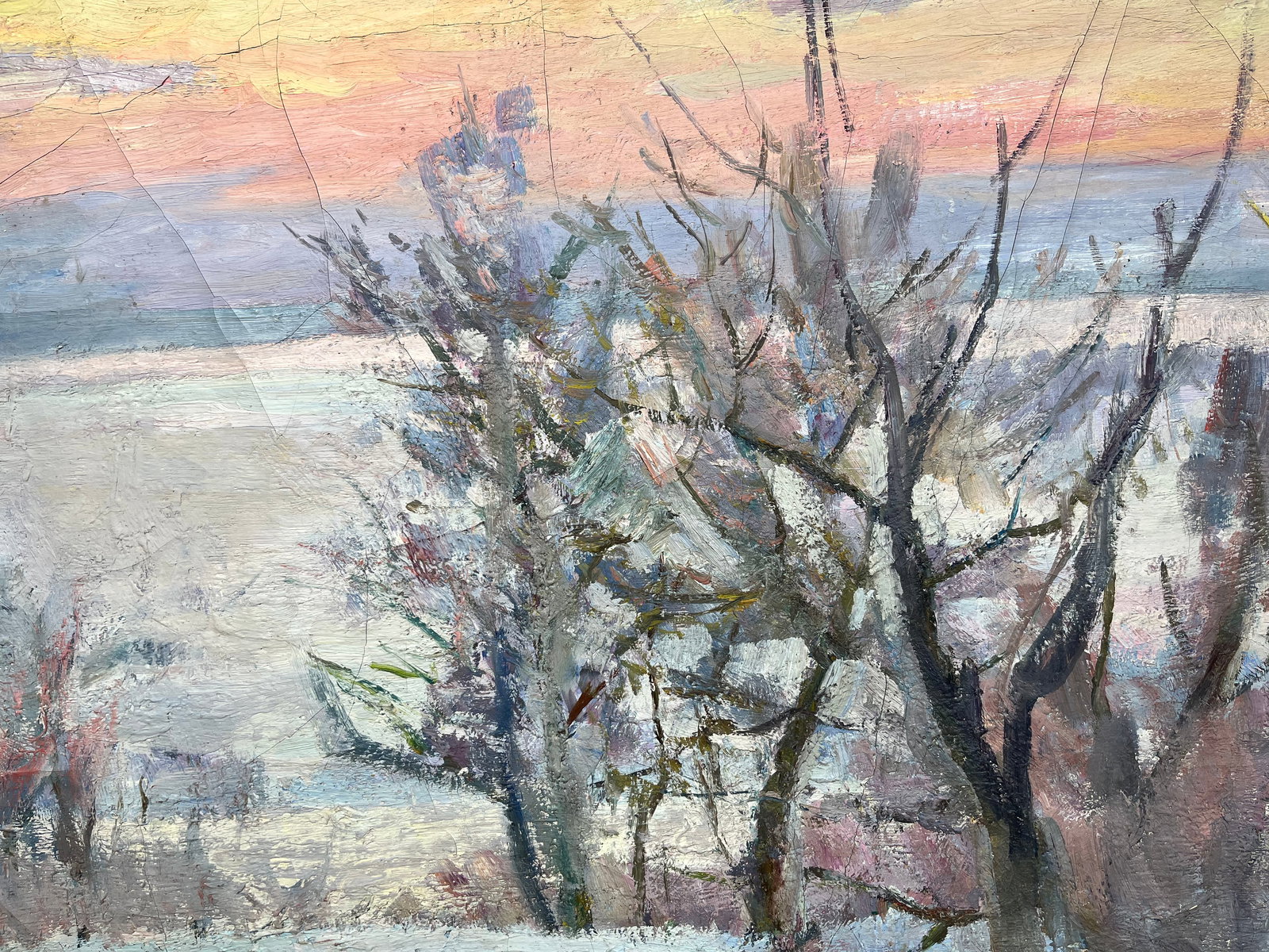 Oil painting Snowy expanse Kogan-Shatz - 10