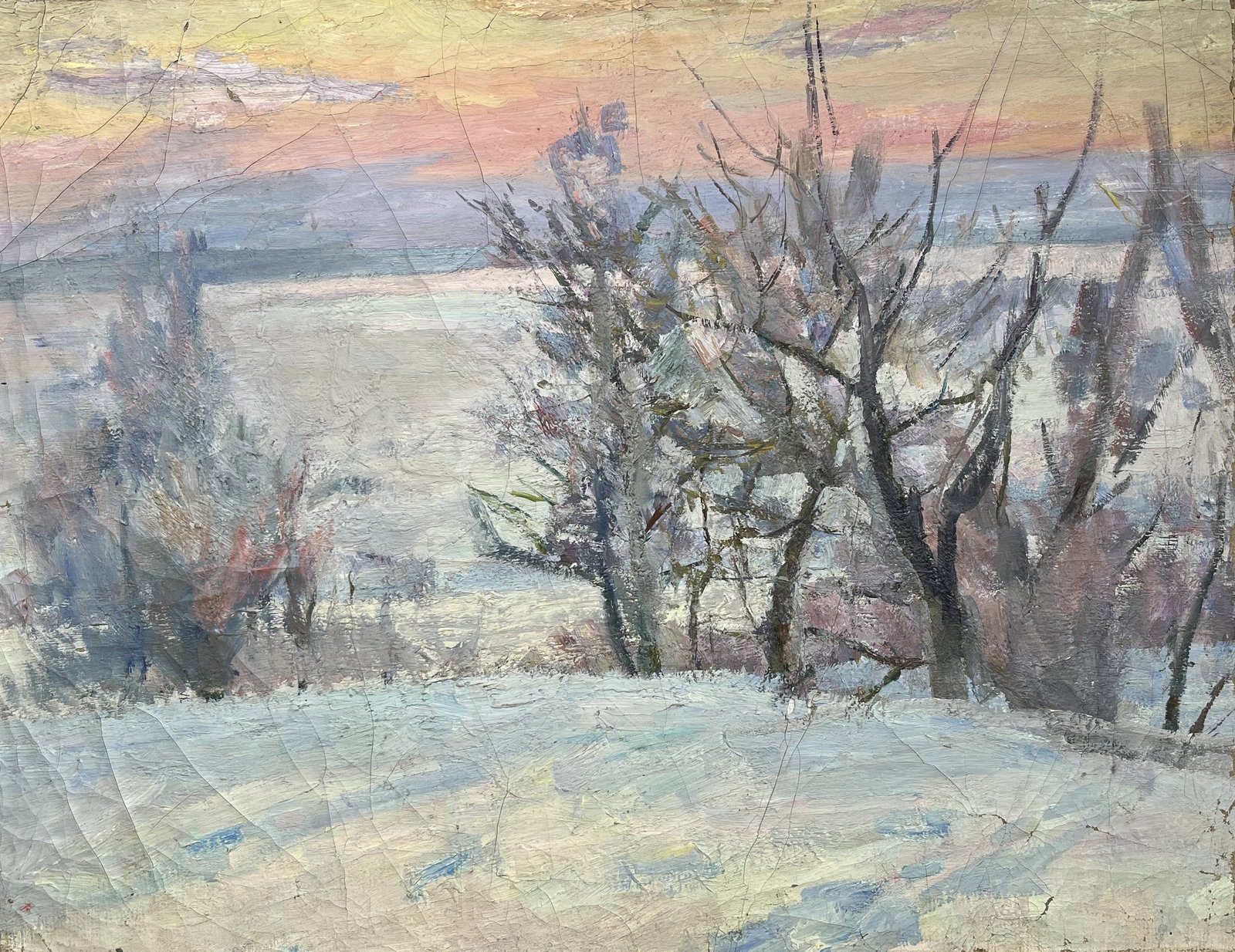 Oil painting Snowy expanse Kogan-Shatz - 3