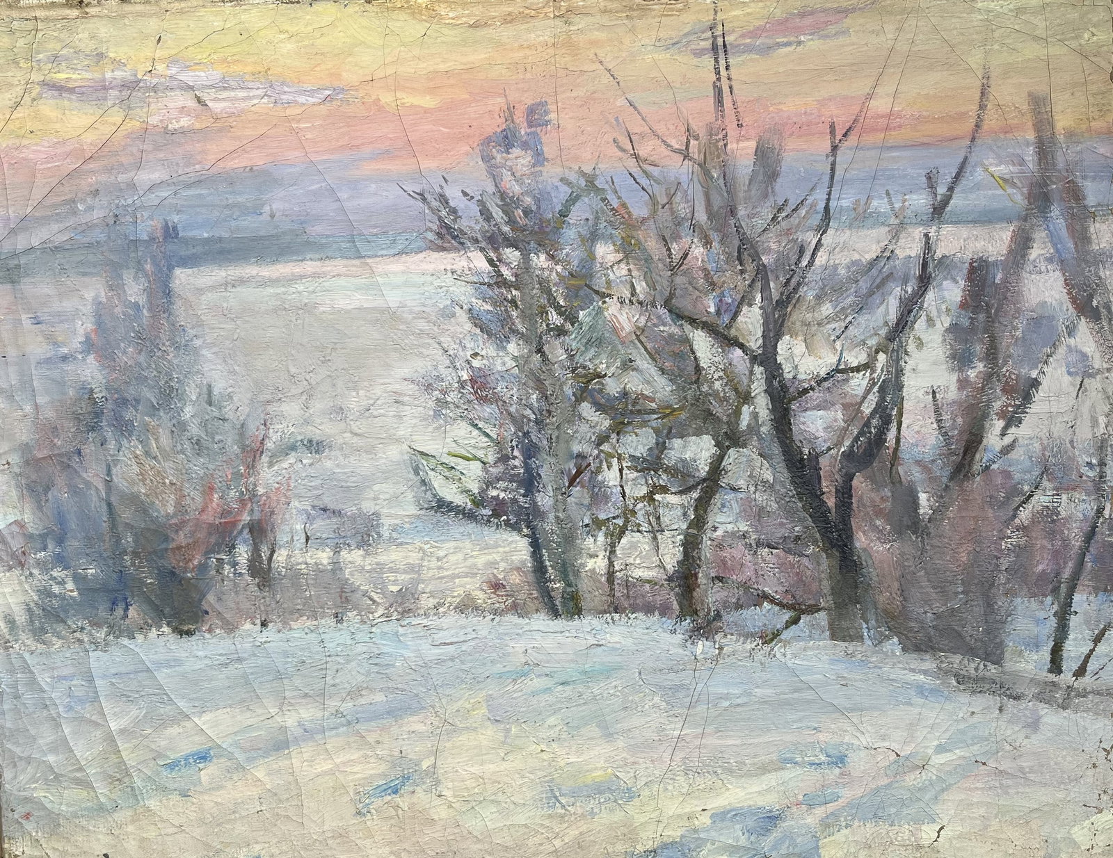 Oil painting Snowy expanse Kogan-Shatz - 4