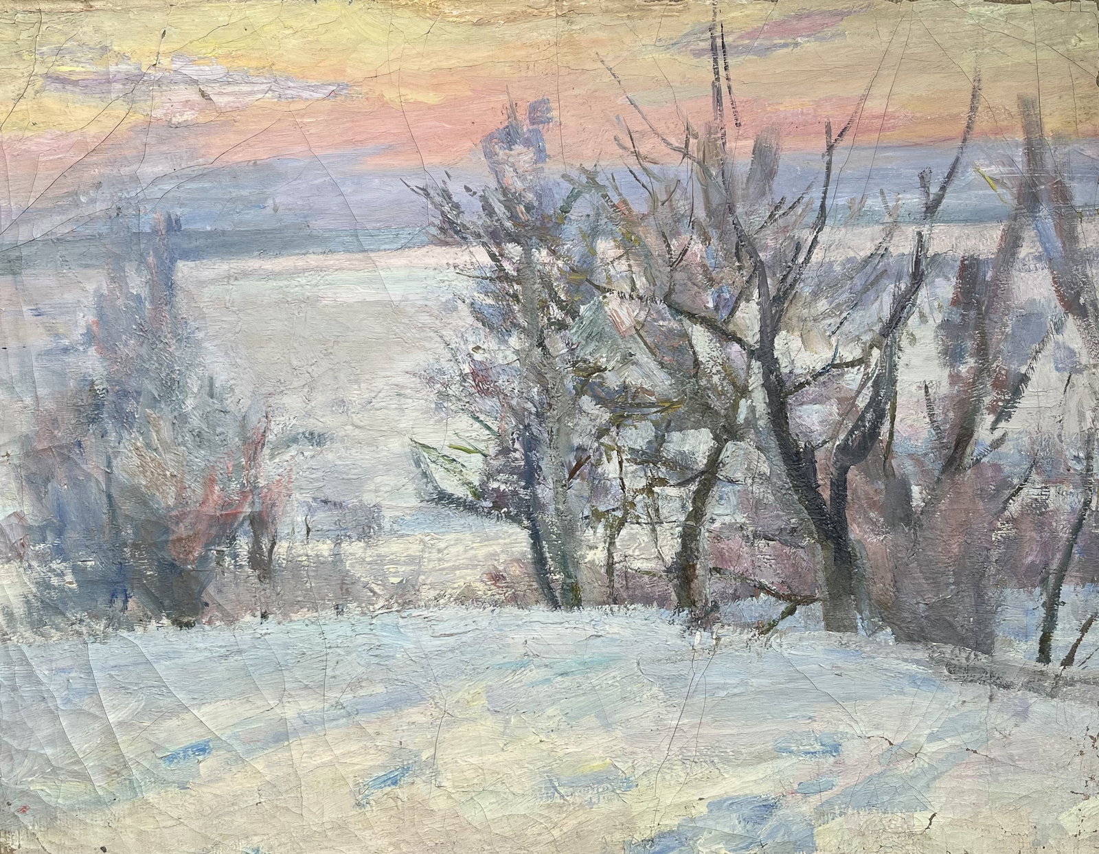 Oil painting Snowy expanse Kogan-Shatz - 5