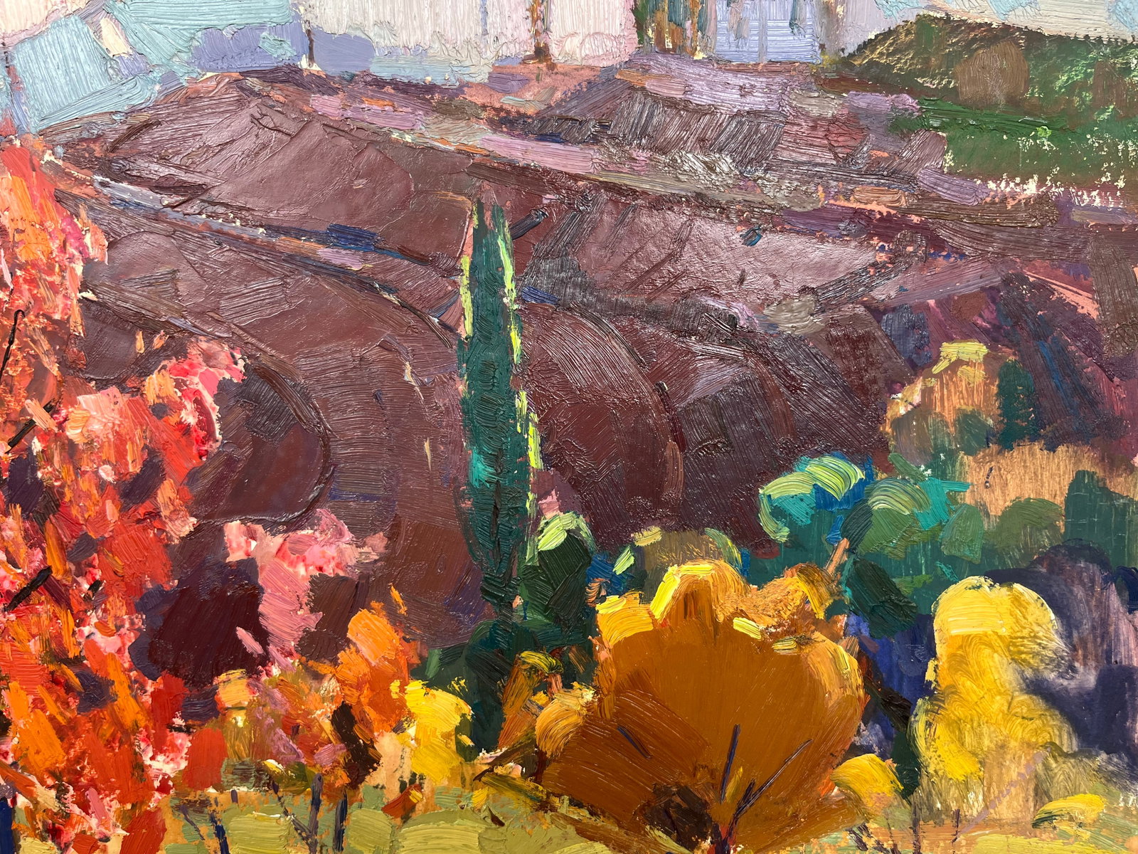 Oil painting Plowed fields Strelov A. - 4