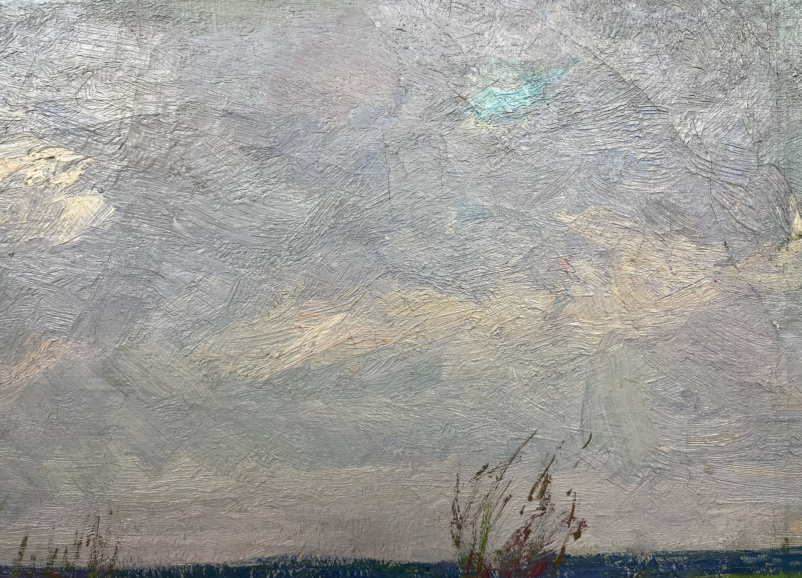 Oil painting Wind over the river Kogan-Shatz - 5