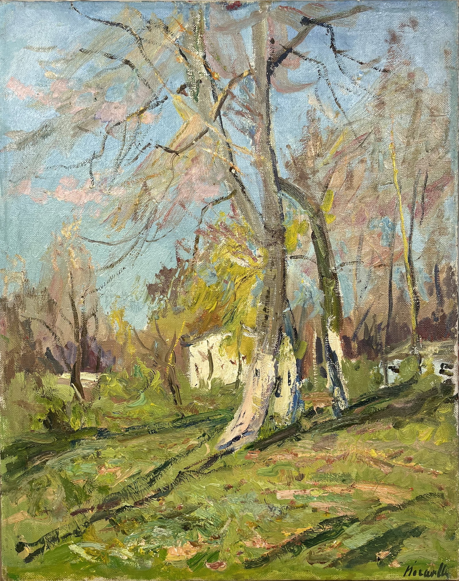 Oil painting Lonely house Kogan-Shatz: Title: Oil painting Lonely house Kogan-Shatz Description: 122??Duk Painter: Kogan-Shatz S?ze: 74x58,5 cm/29,13x23,03 inches Components: oil, canvas Original painting from our collection ERA: Short