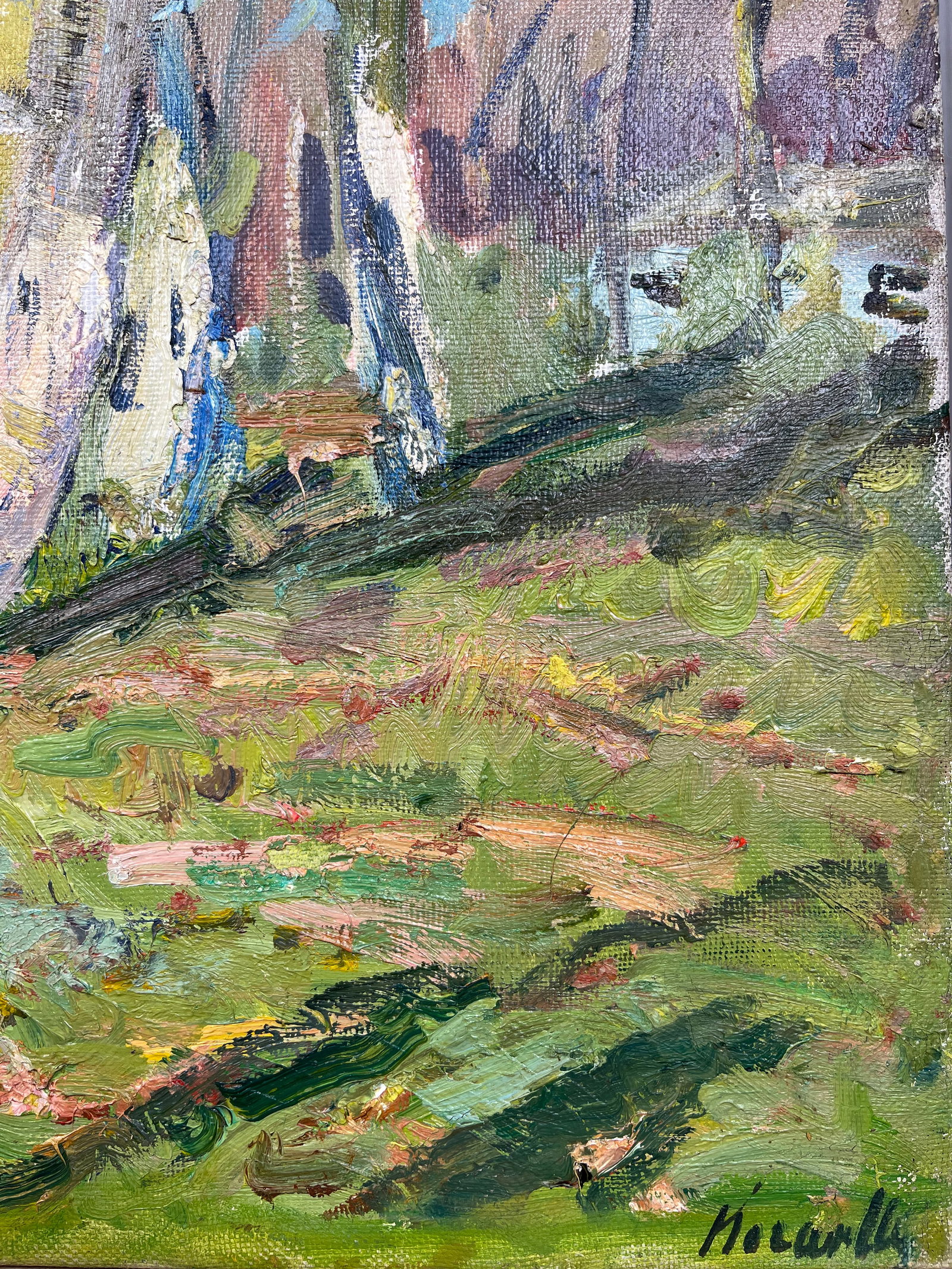 Oil painting Lonely house Kogan-Shatz - 8