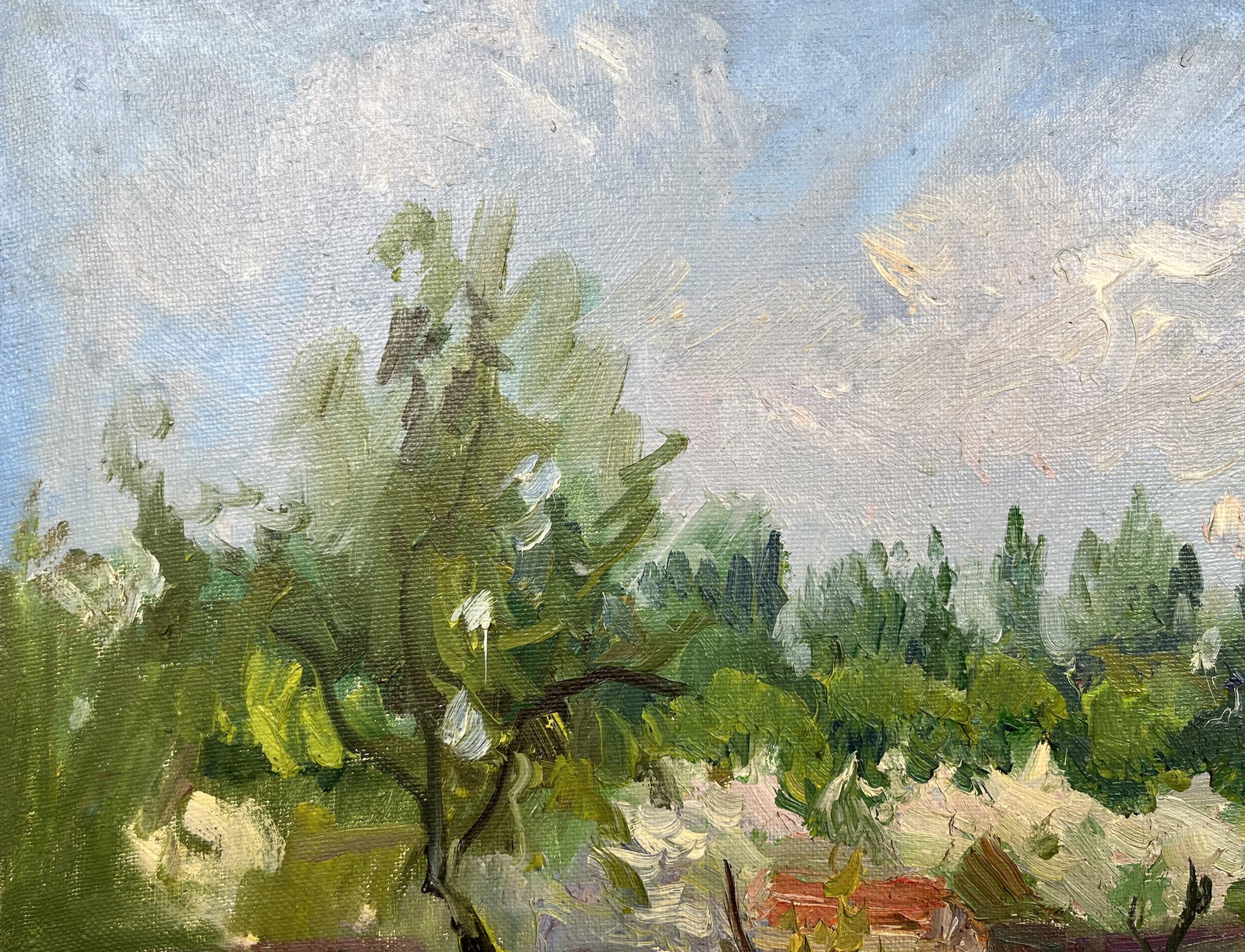Oil painting Outside the village Kogan-Shatz - 4