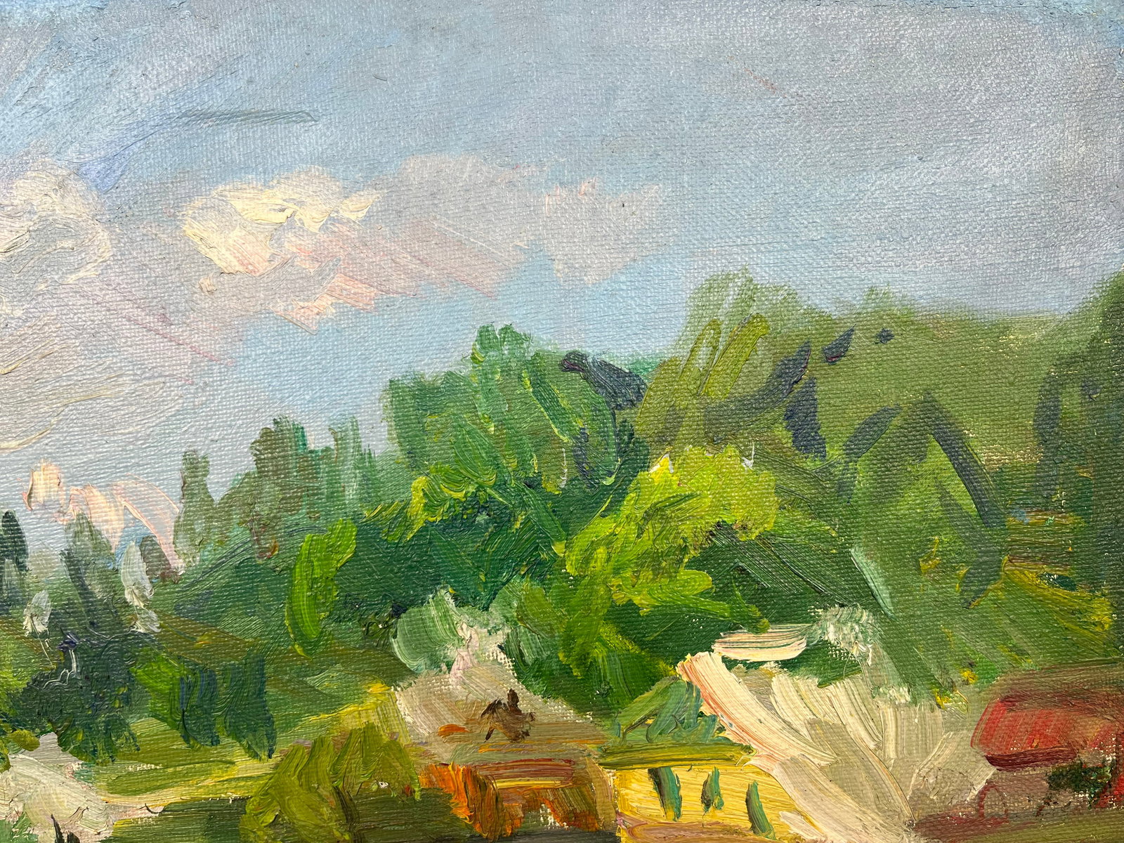 Oil painting Outside the village Kogan-Shatz - 5