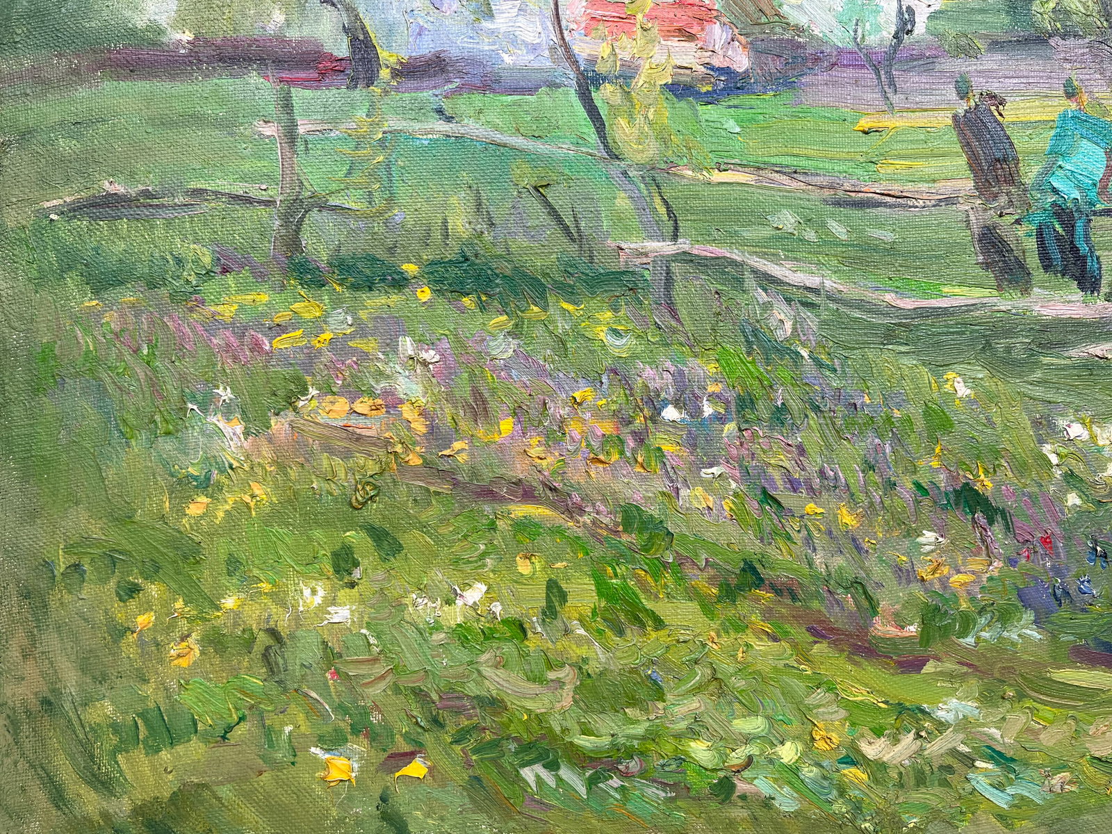 Oil painting Outside the village Kogan-Shatz - 6