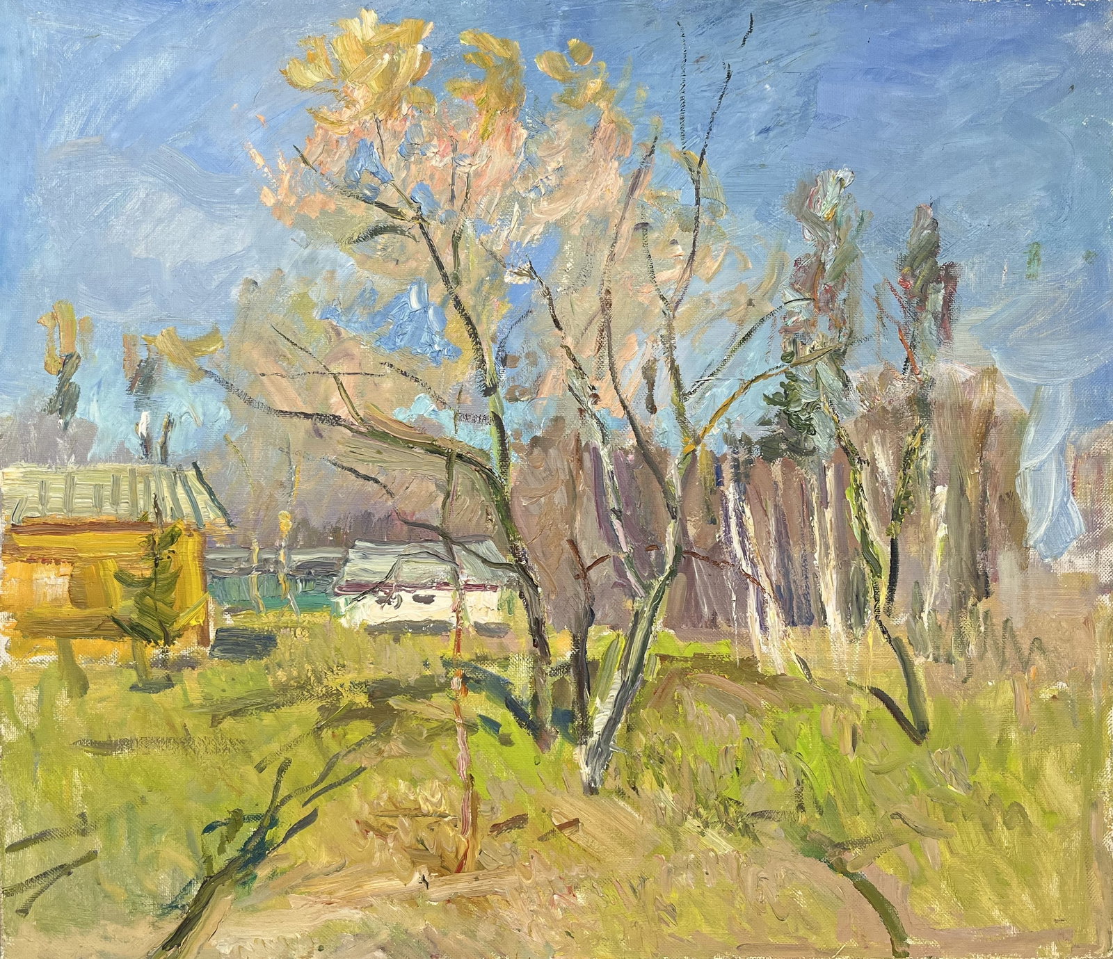 Oil painting Summer day Kogan-Shatz: Title: Oil painting Summer day Kogan-Shatz Description: 125??Duk Painter: Kogan-Shatz S?ze: 70x80,5 cm/27,56x31,69 inches Components: oil, canvas Original painting from our collection ERA: Short