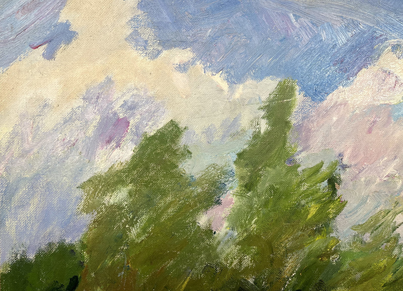 Oil painting In the meadow Kogan-Shatz - 4