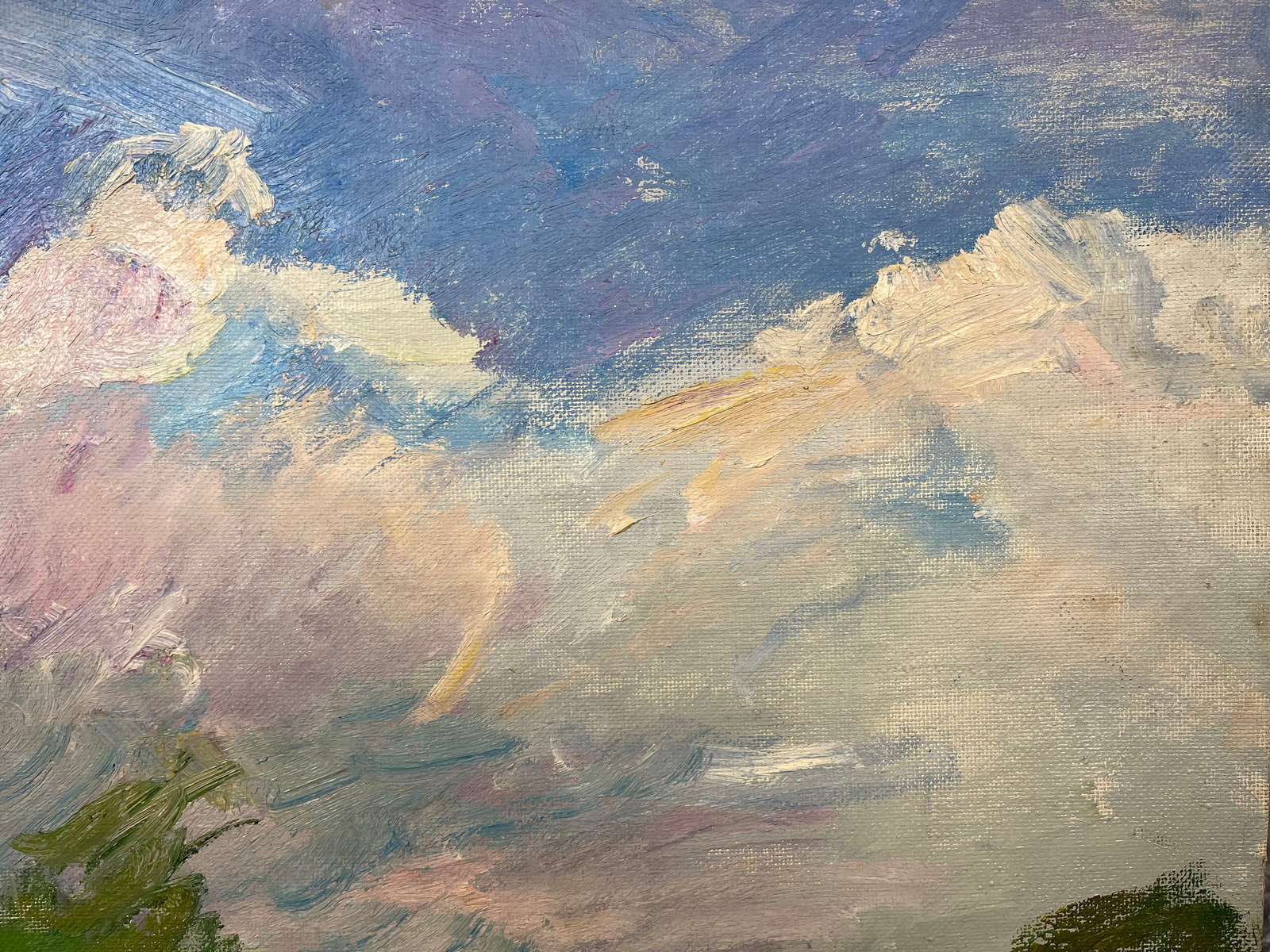 Oil painting In the meadow Kogan-Shatz - 5