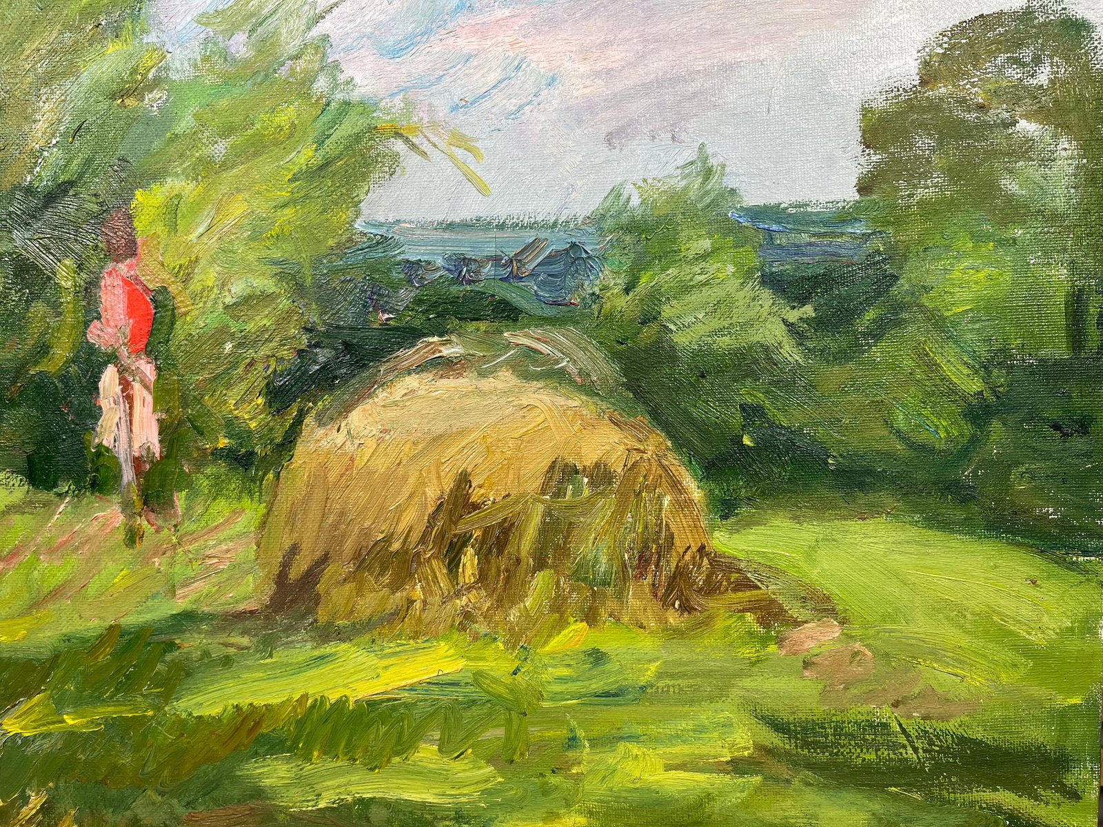 Oil painting In the meadow Kogan-Shatz - 7