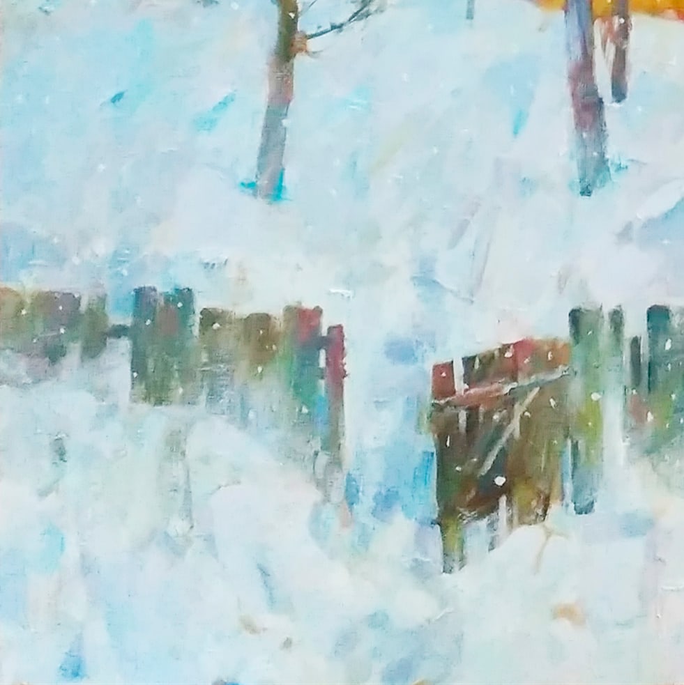 Oil painting Winter garden Serg Kovalenko - 6