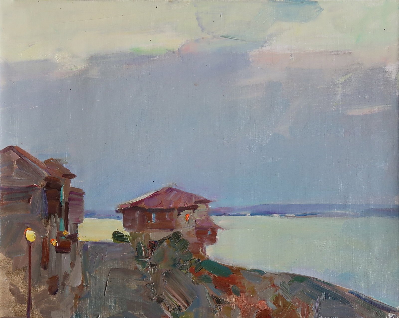 Oil painting not sobr Serg Kovalenko: Title: Oil painting not sobr Serg Kovalenko Description: 79SK Painter: Serg Kovalenko S?ze: 50x40 cm/19.7x15.7 inches Components: oil, canvas Original painting CONDITION: exellent ERA: modern Graduate