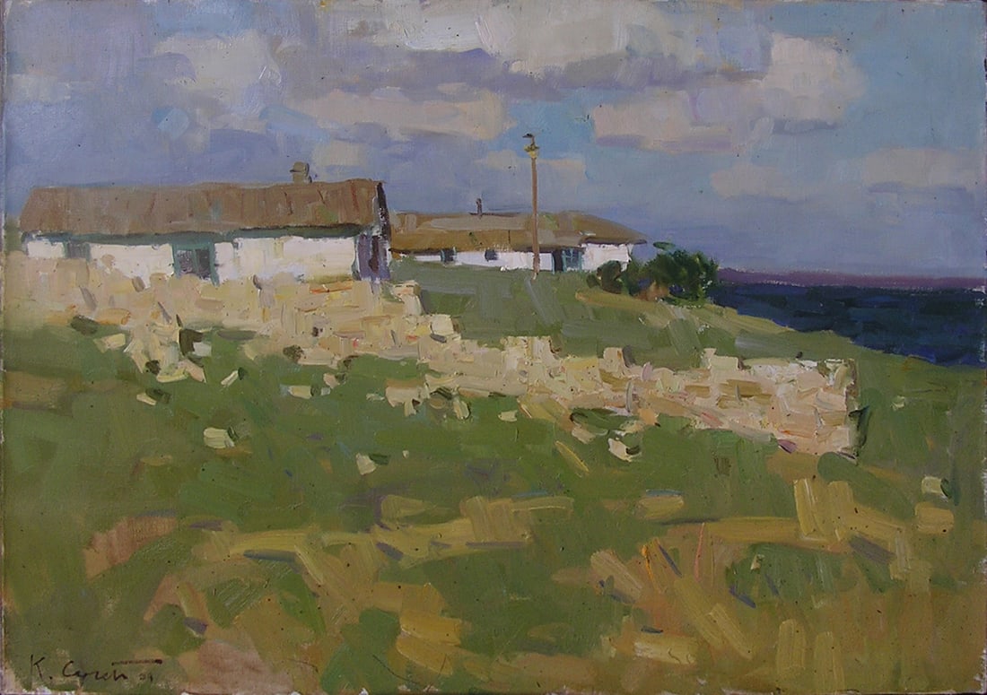Oil painting in marino Serg Kovalenko: Title: Oil painting in marino Serg Kovalenko Description: 117SK Painter: Serg Kovalenko S?ze: 50x70cm/19.7x27.6 inches Components: oil, canvas Original painting CONDITION: exellent ERA: modern