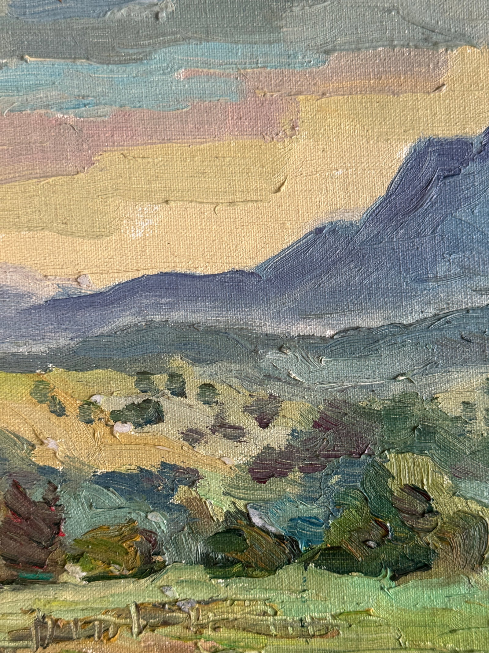 Oil painting with farme Carpathians. Chorna Tysa K. Leonid - 5