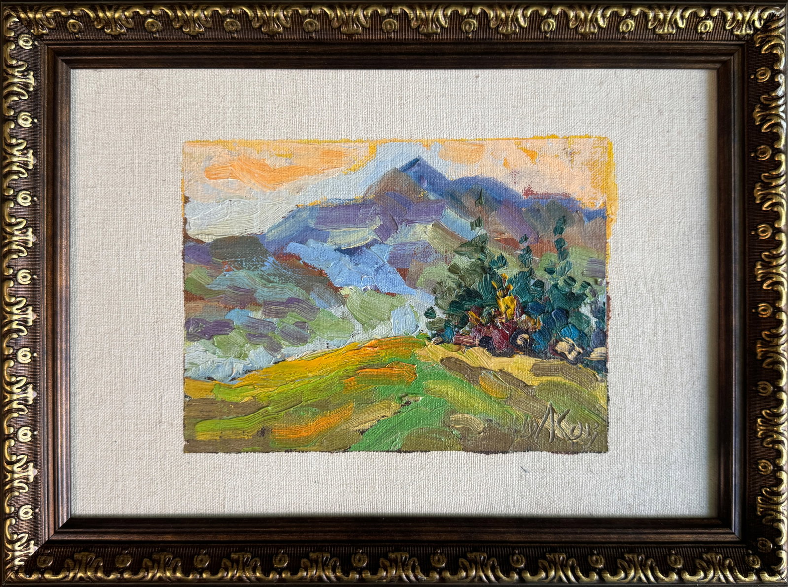 Oil painting with frame Carpathians K. Leonid (1 of 8)