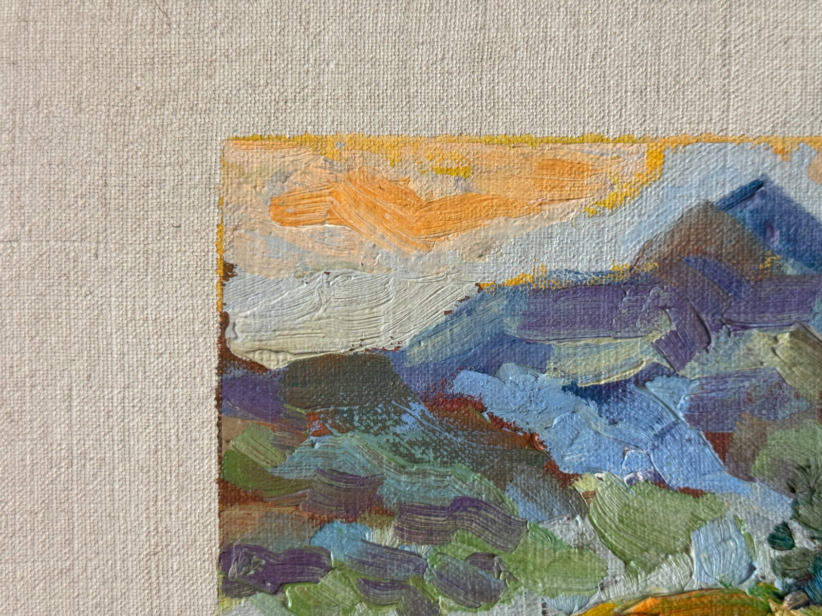 Oil painting with frame Carpathians K. Leonid - 3