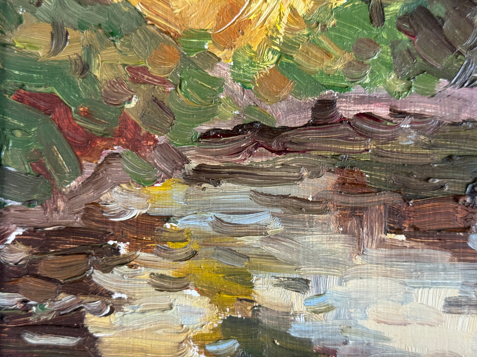 Oil painting with frame Autumn K. Leonid - 5