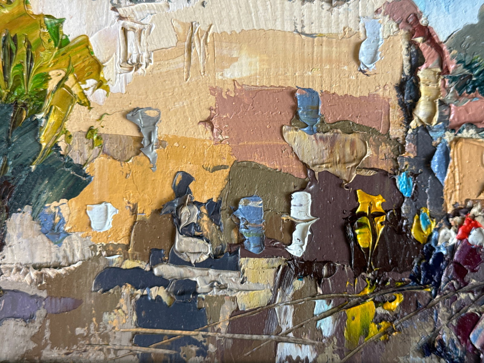 Oil painting with frame Lviv. Market K. Leonid - 5